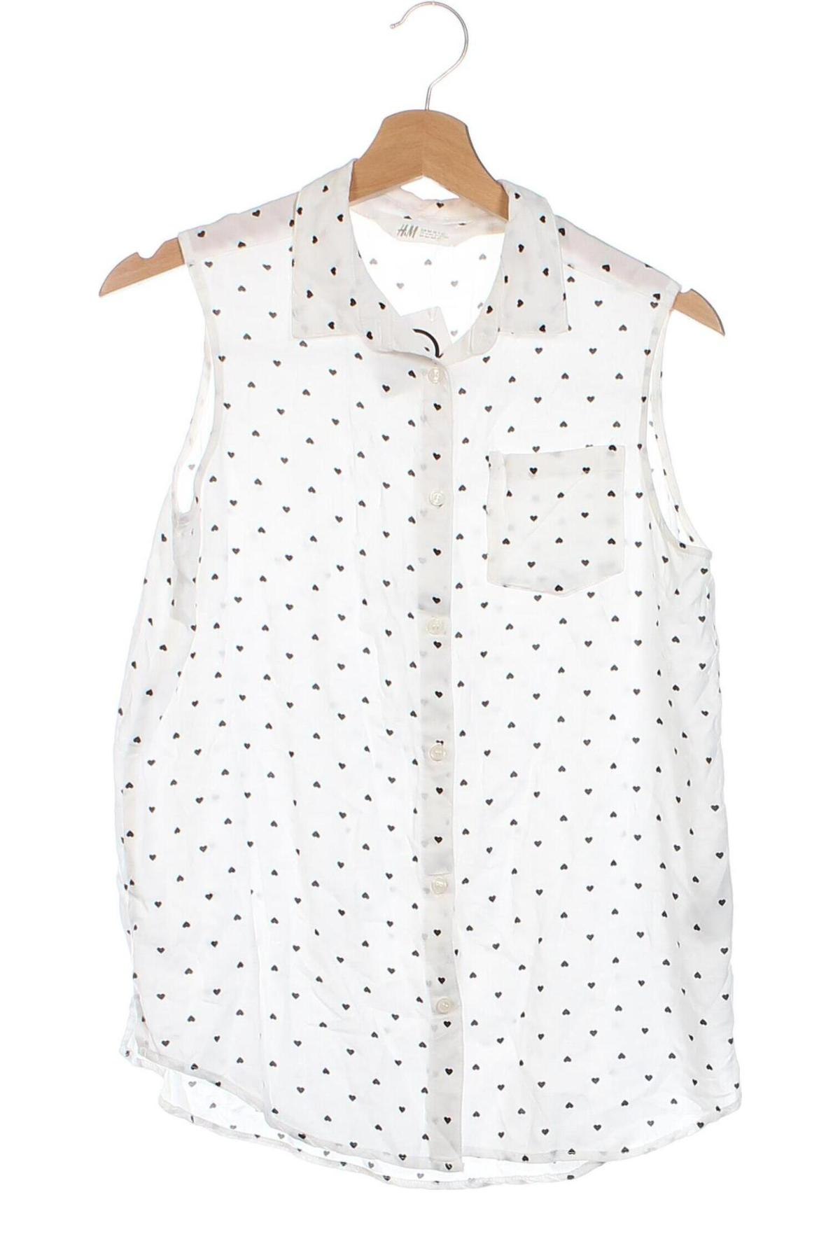 Παιδικό πουκάμισο H&M, Μέγεθος 13-14y/ 164-168 εκ., Χρώμα Λευκό, Τιμή 2,99 €
