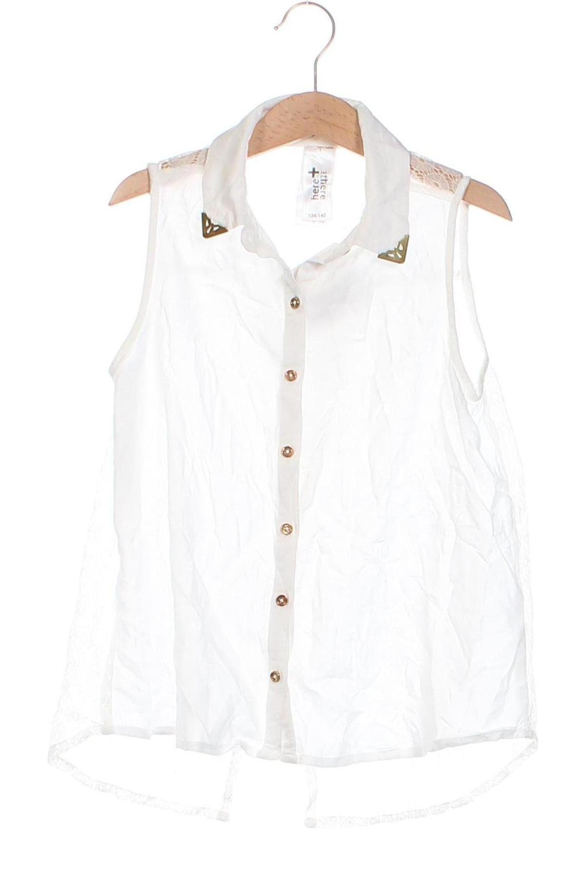 Παιδικό πουκάμισο Here+There, Μέγεθος 8-9y/ 134-140 εκ., Χρώμα Λευκό, Τιμή 3,33 €