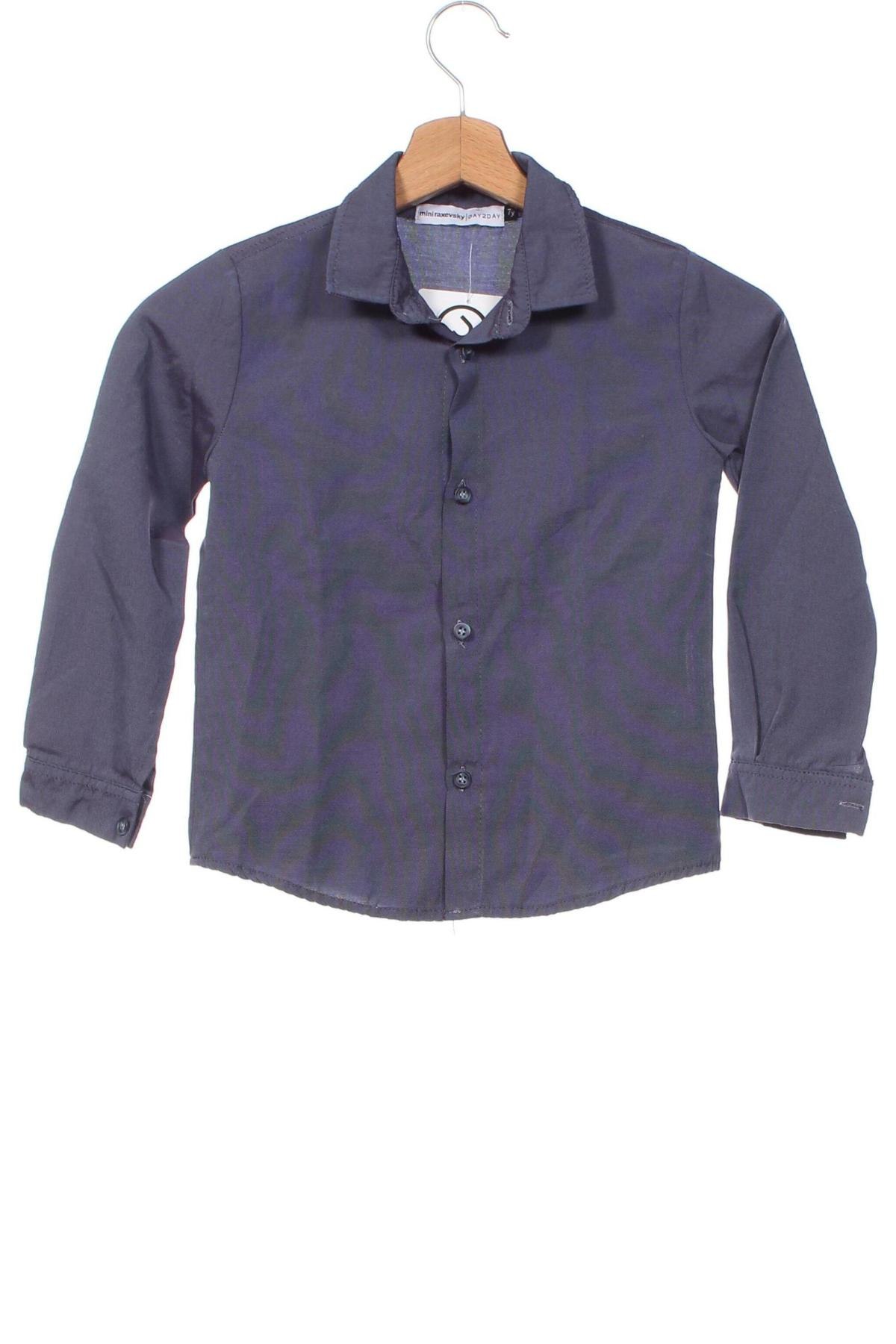 Παιδικό πουκάμισο Mini Raxevsky, Μέγεθος 6-7y/ 122-128 εκ., Χρώμα Μπλέ, Τιμή 10,54 €