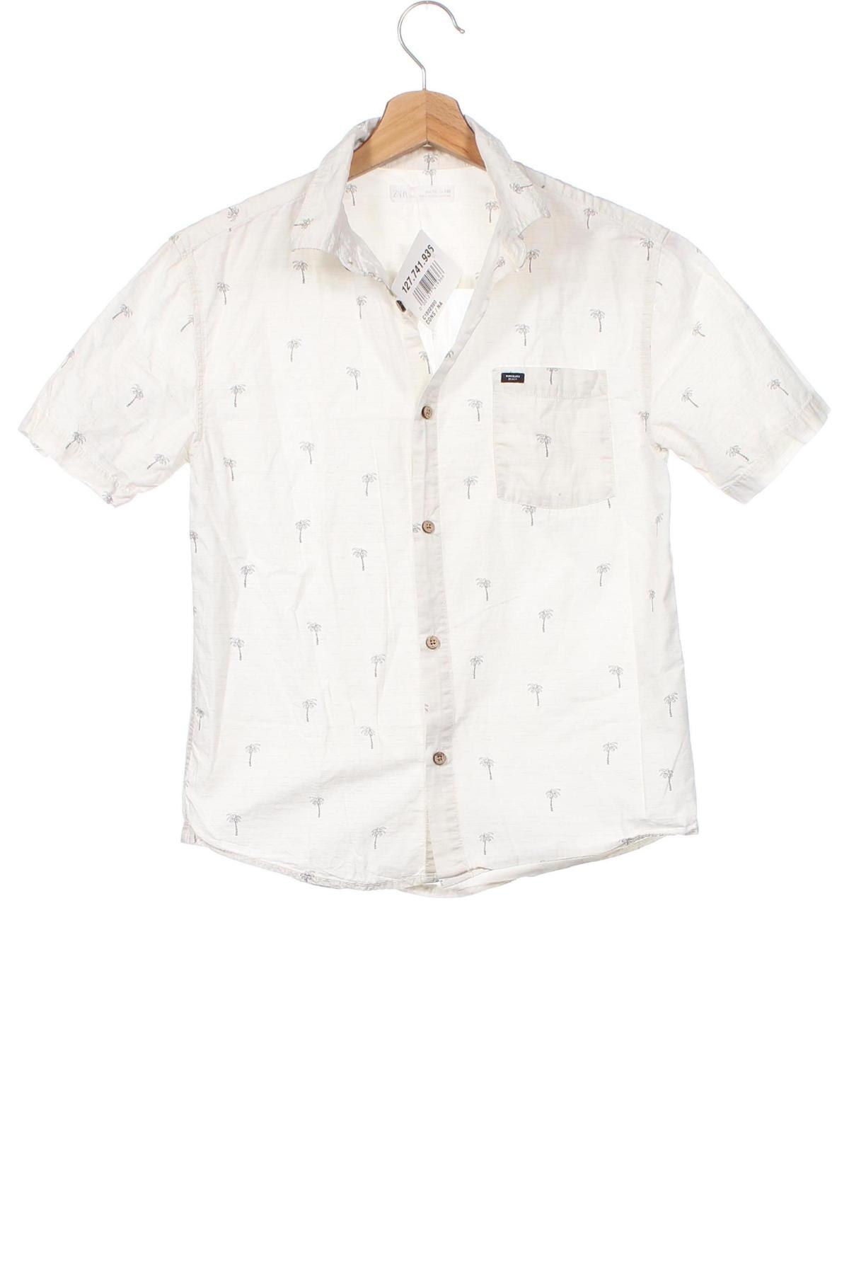 Детска риза Zara Kids, Размер 9-10y/ 140-146 см, Цвят Бял, Цена 8,40 лв.