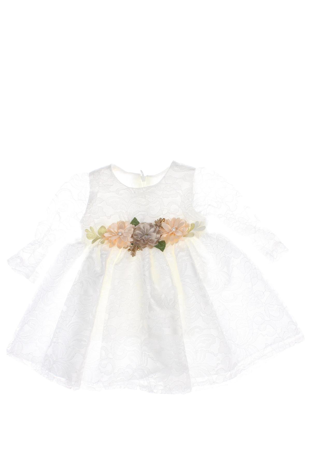 Παιδικό φόρεμα, Μέγεθος 3-6m/ 62-68 εκ., Χρώμα Λευκό, Τιμή 13,23 €