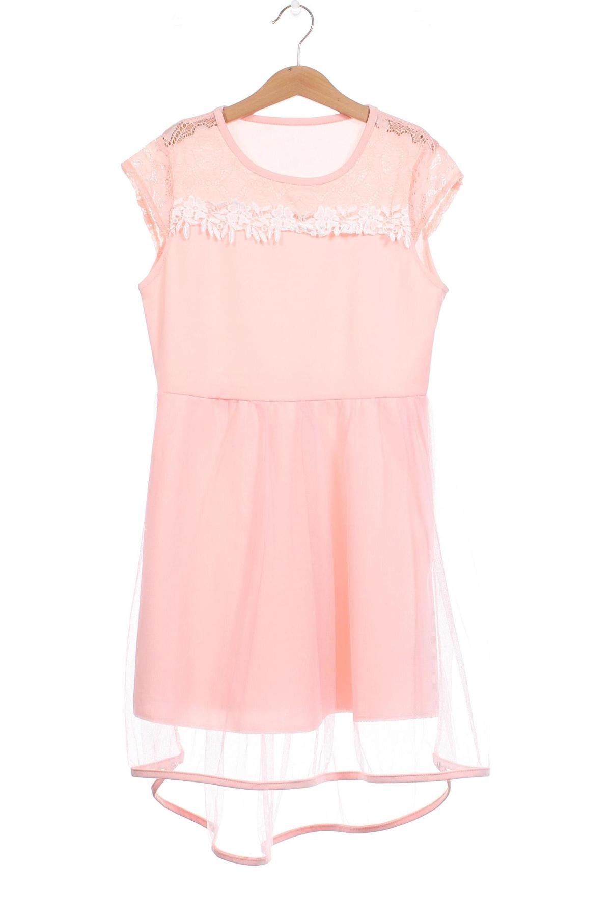 Детска рокля, Размер 13-14y/ 164-168 см, Цвят Розов, Цена 21,60 лв.