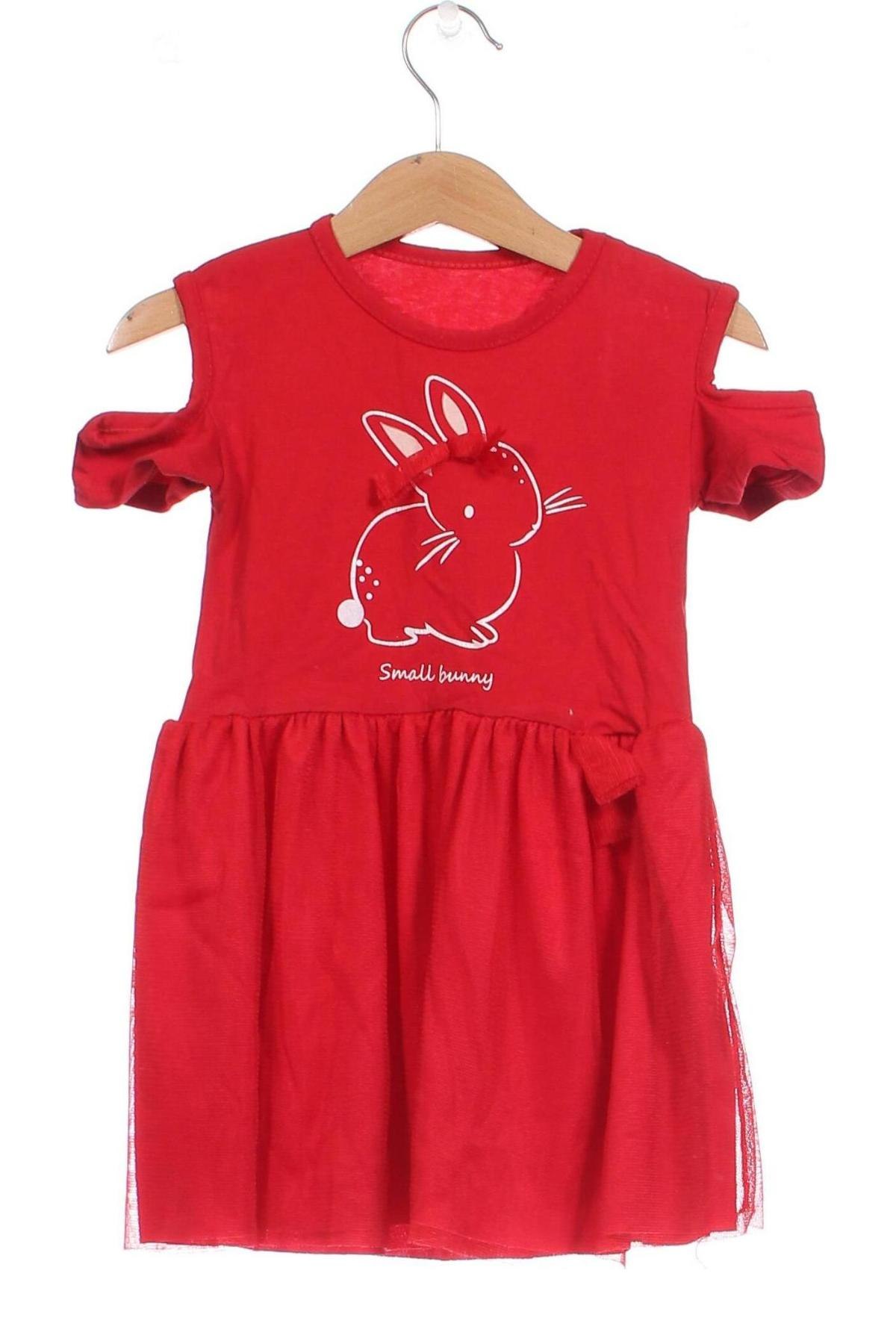 Kinderkleid, Größe 12-18m/ 80-86 cm, Farbe Rot, Preis € 6,74