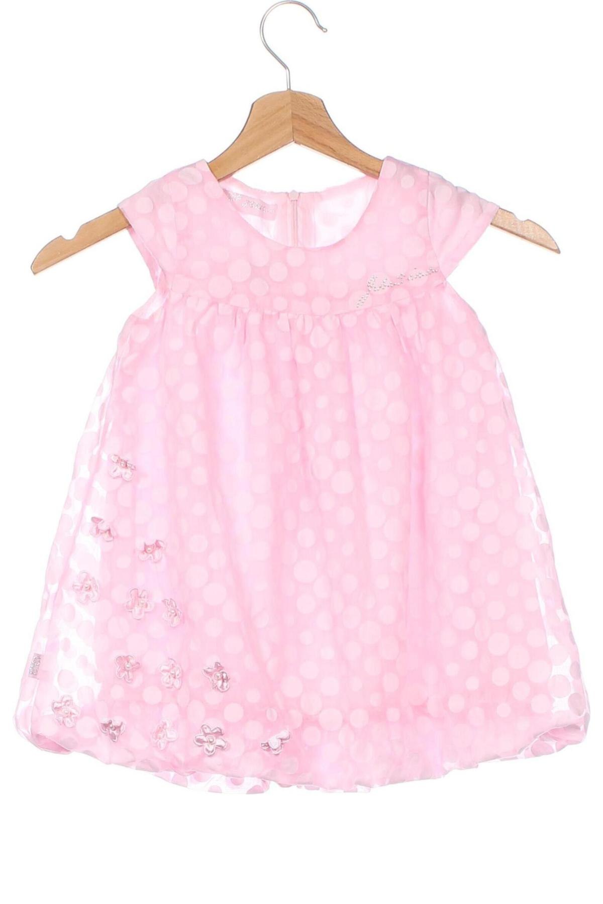 Детска рокля, Размер 2-3y/ 98-104 см, Цвят Розов, Цена 13,80 лв.