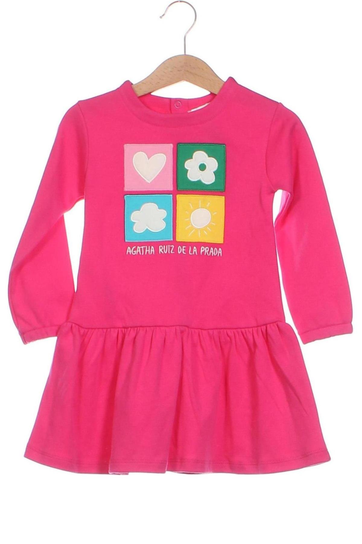 Rochie pentru copii Agatha Ruiz De La Prada, Mărime 18-24m/ 86-98 cm, Culoare Roz, Preț 112,58 Lei