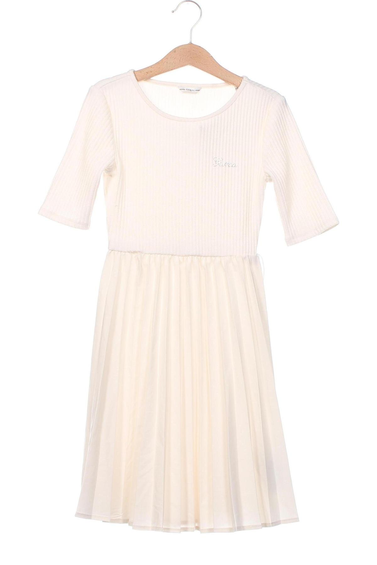 Kinderkleid Guess, Größe 7-8y/ 128-134 cm, Farbe Weiß, Preis € 81,96