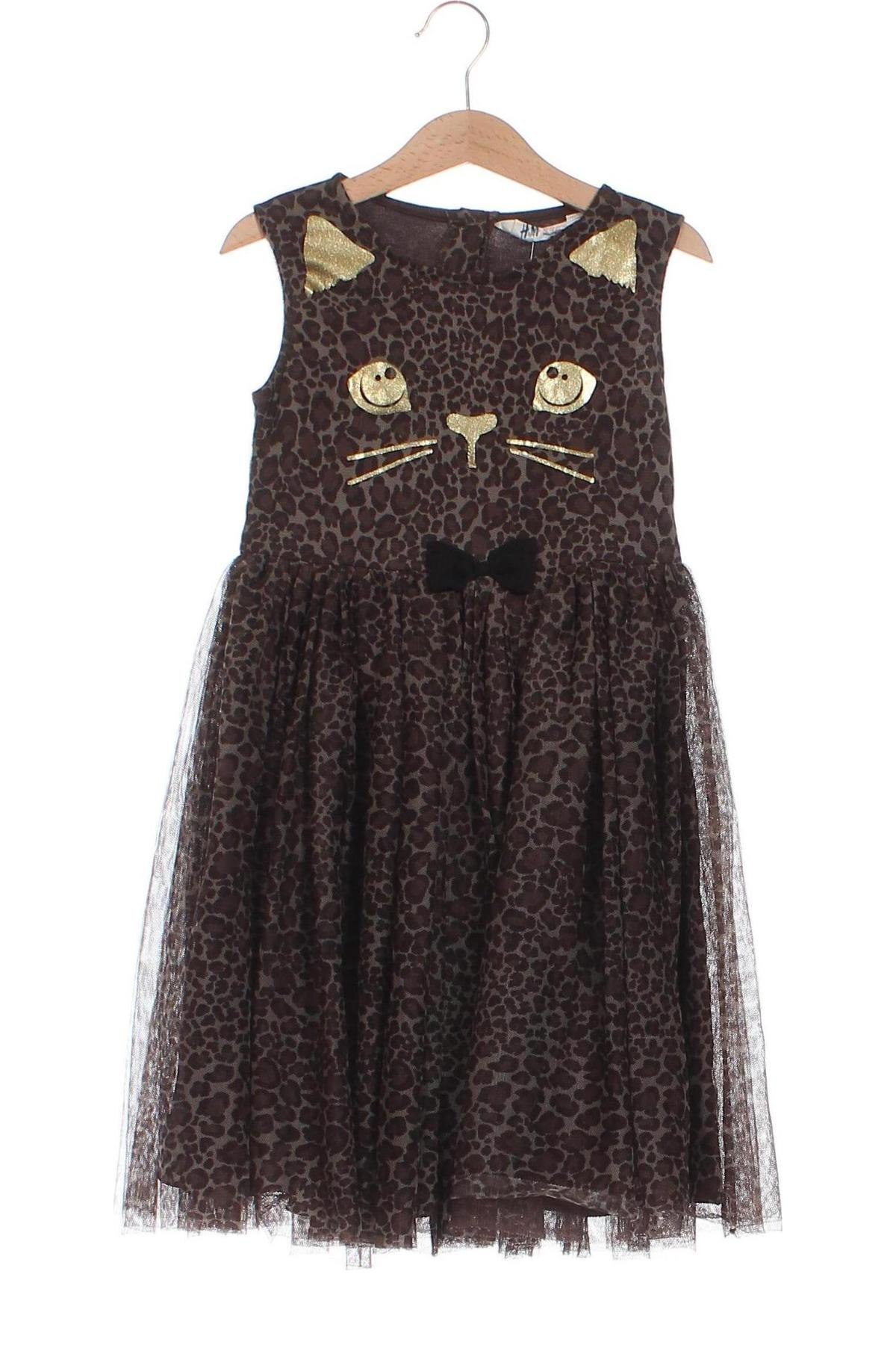 Детска рокля H&M, Размер 7-8y/ 128-134 см, Цвят Многоцветен, Цена 23,46 лв.