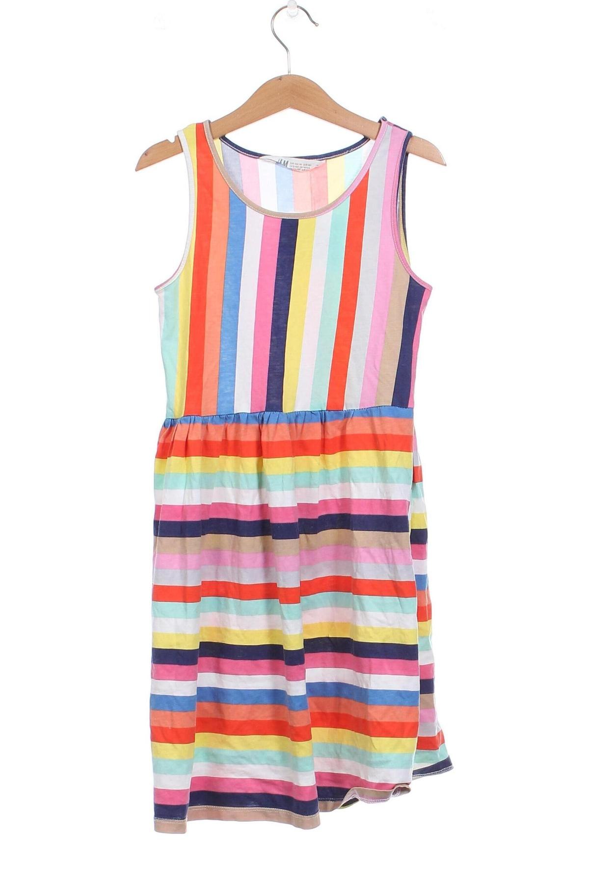 Детска рокля H&M, Размер 8-9y/ 134-140 см, Цвят Многоцветен, Цена 21,05 лв.