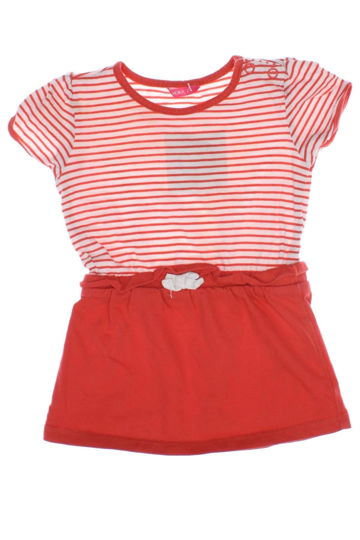 Kinderkleid Hema, Größe 9-12m/ 74-80 cm, Farbe Rot, Preis 6,70 €