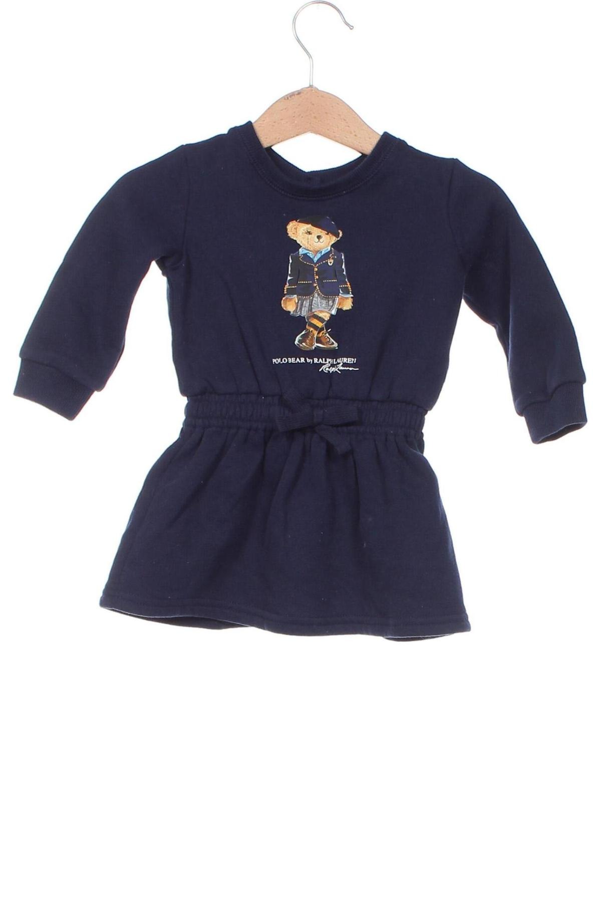 Dziecięca sukienka Ralph Lauren, Rozmiar 6-9m/ 68-74 cm, Kolor Niebieski, Cena 343,84 zł