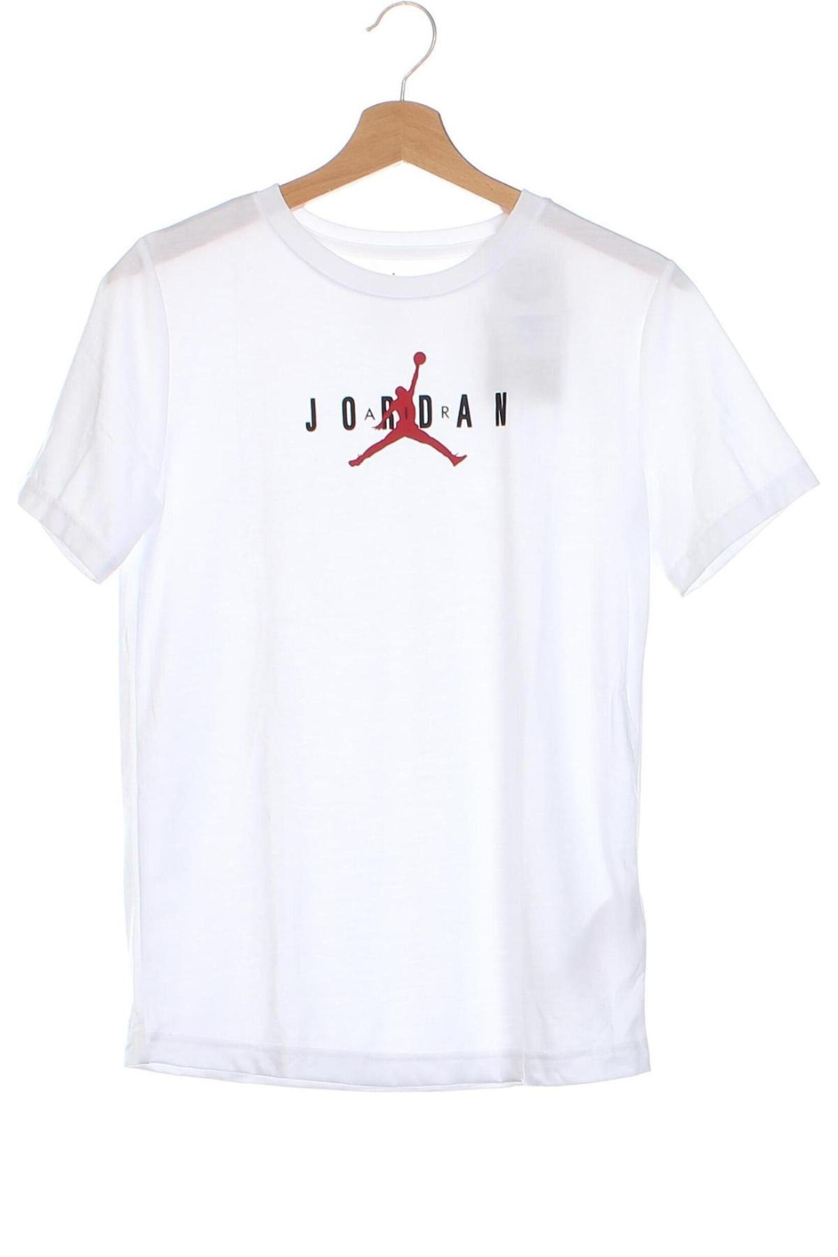 Kinder T-Shirt Air Jordan Nike, Größe 11-12y/ 152-158 cm, Farbe Weiß, Preis 32,99 €