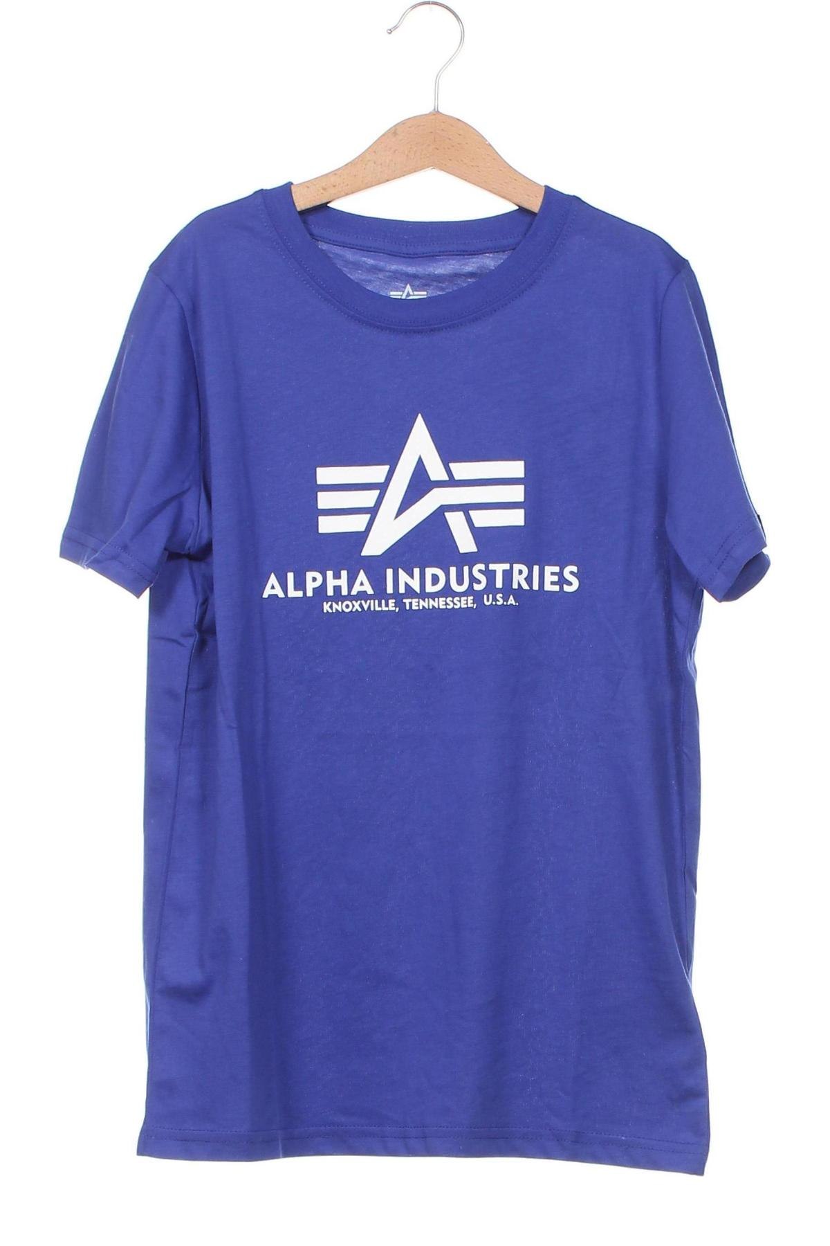 Kinder T-Shirt Alpha Industries, Größe 9-10y/ 140-146 cm, Farbe Blau, Preis € 13,15