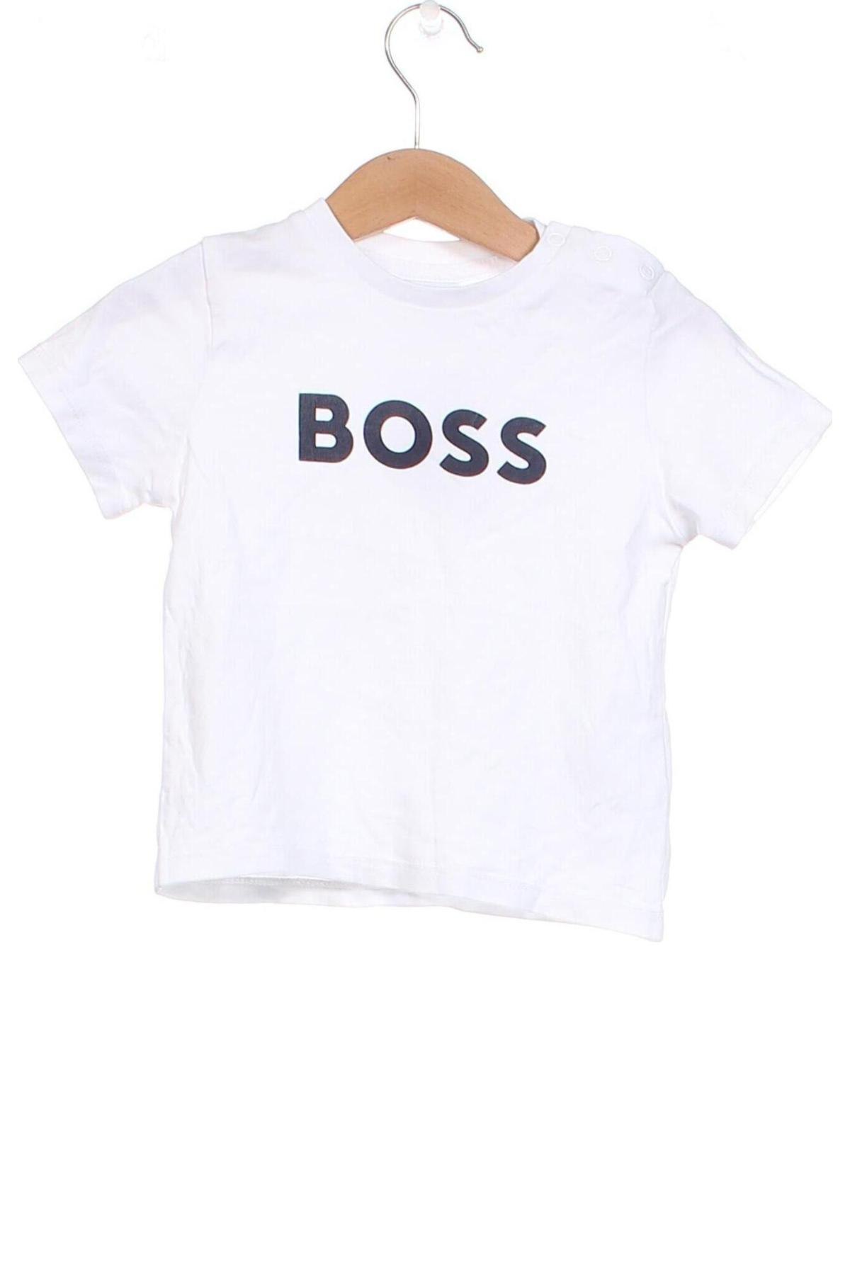Dziecięcy T-shirt BOSS, Rozmiar 12-18m/ 80-86 cm, Kolor Biały, Cena 183,92 zł