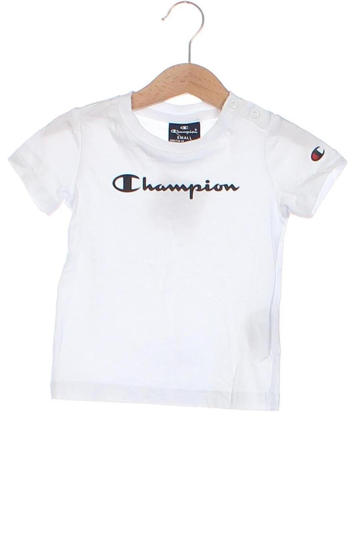 Kinder T-Shirt Champion, Größe 9-12m/ 74-80 cm, Farbe Weiß, Preis 10,72 €