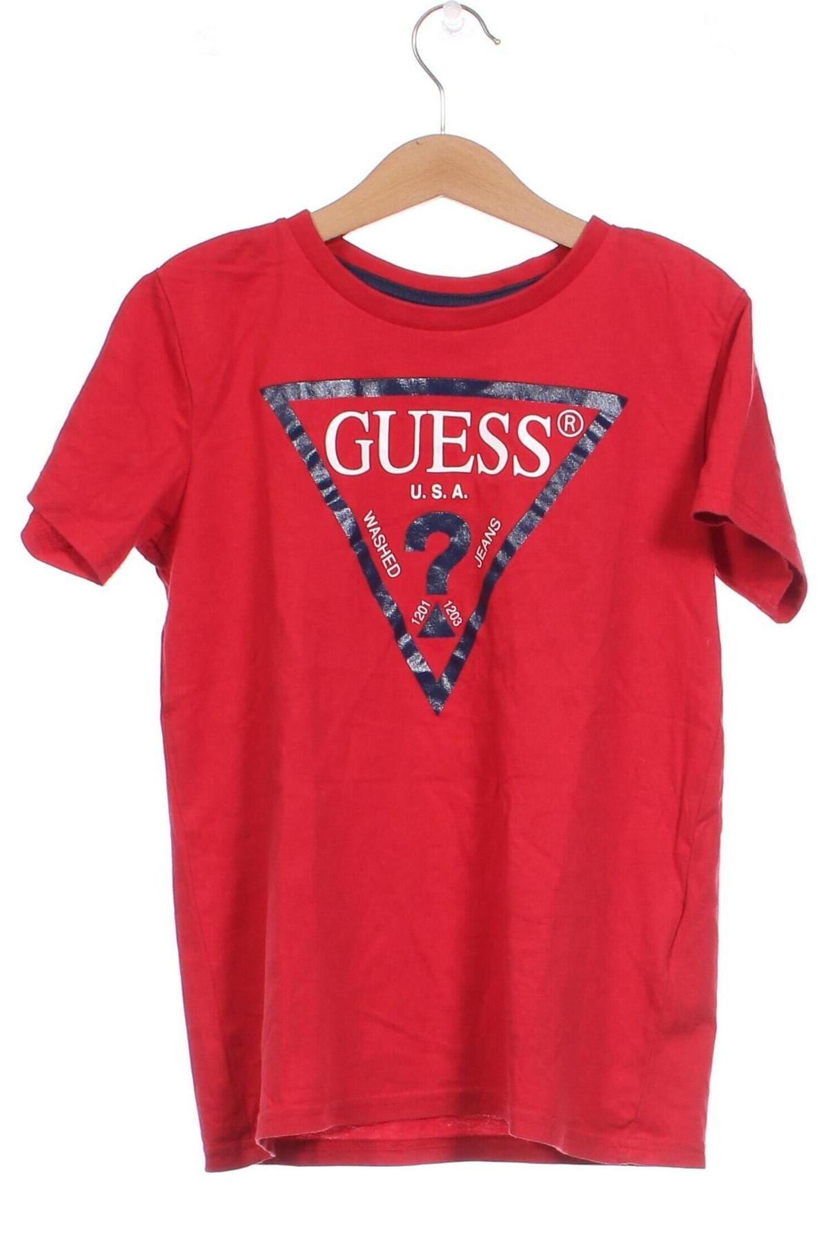 Παιδικό μπλουζάκι Guess, Μέγεθος 9-10y/ 140-146 εκ., Χρώμα Κόκκινο, Τιμή 23,71 €