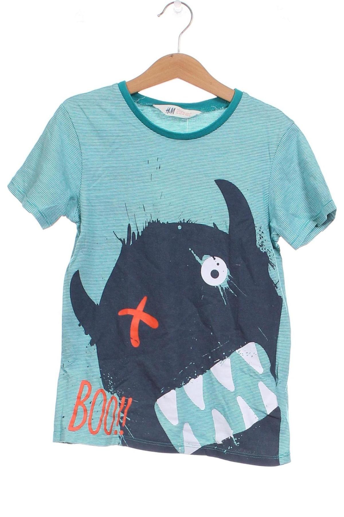 Kinder T-Shirt H&M, Größe 7-8y/ 128-134 cm, Farbe Grün, Preis € 3,60