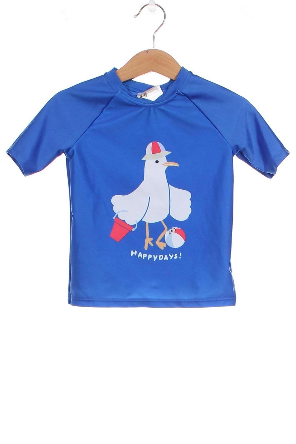 Tricou pentru copii H&M, Mărime 18-24m/ 86-98 cm, Culoare Albastru, Preț 30,00 Lei