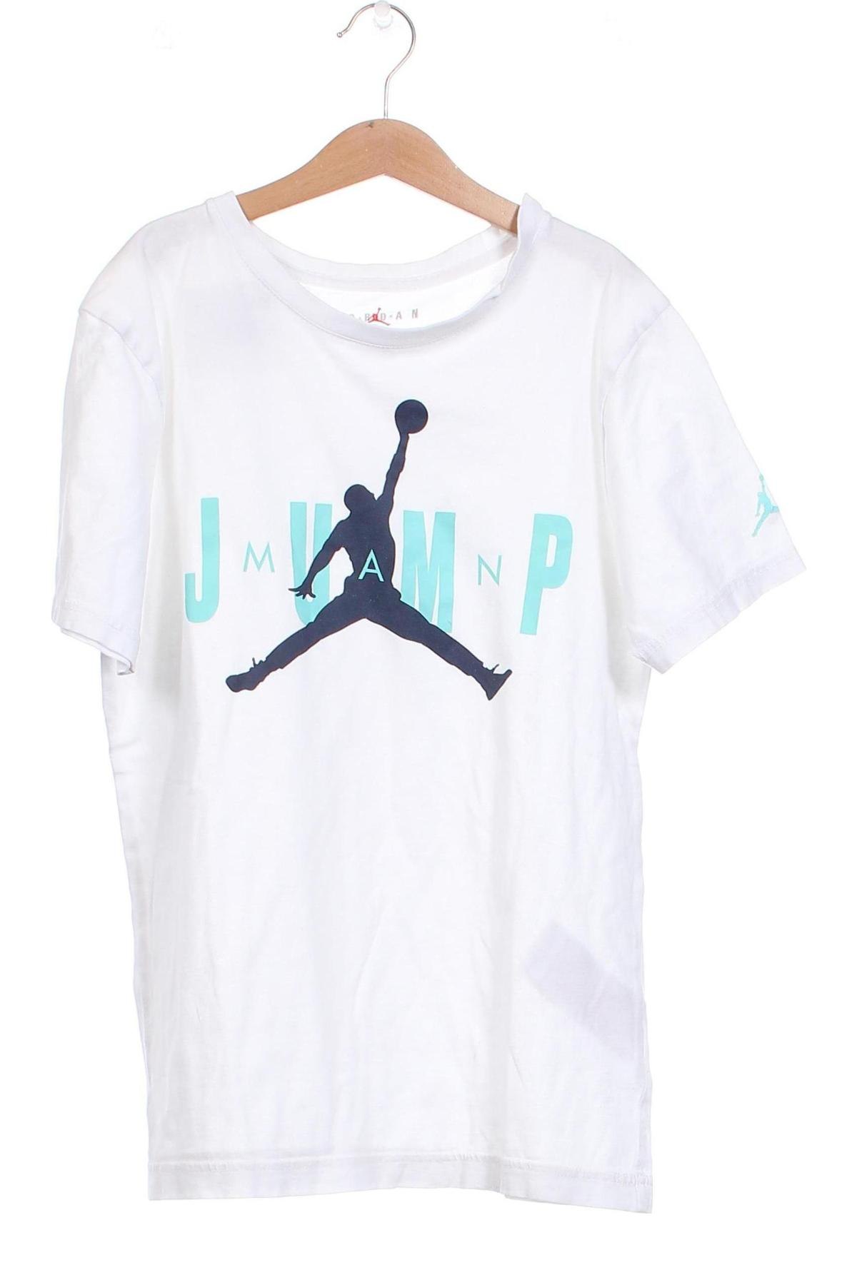 Детска тениска Jordann, Размер 13-14y/ 164-168 см, Цвят Бял, Цена 21,51 лв.