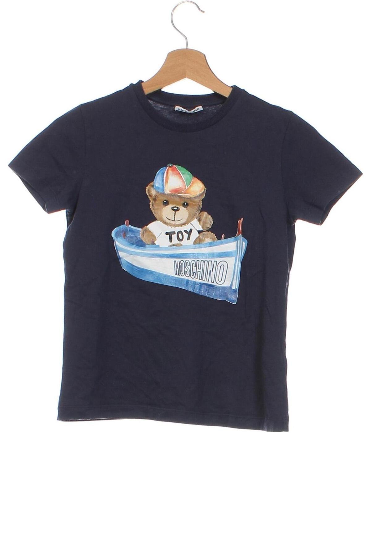 Kinder T-Shirt Moschino Junior, Größe 9-10y/ 140-146 cm, Farbe Blau, Preis 50,80 €