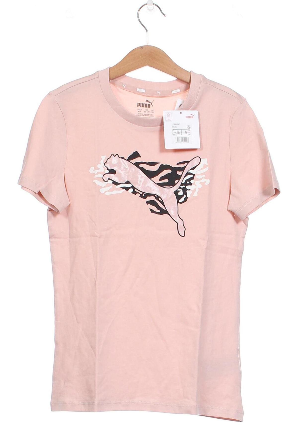 Kinder T-Shirt PUMA, Größe 10-11y/ 146-152 cm, Farbe Rosa, Preis € 19,72