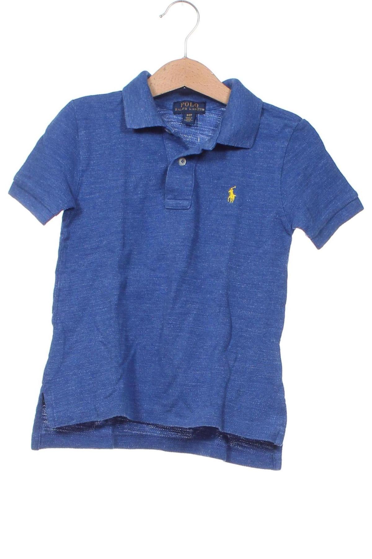 Dziecięcy T-shirt Polo By Ralph Lauren, Rozmiar 2-3y/ 98-104 cm, Kolor Niebieski, Cena 62,92 zł