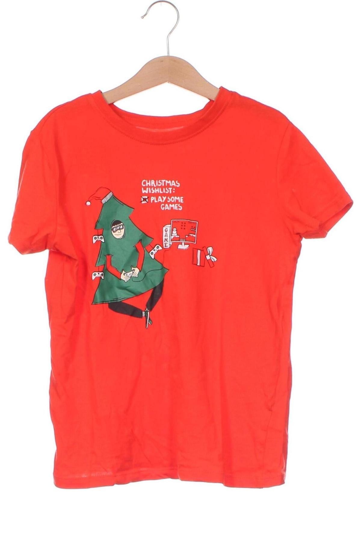 Dziecięcy T-shirt Sinsay, Rozmiar 7-8y/ 128-134 cm, Kolor Czerwony, Cena 13,11 zł