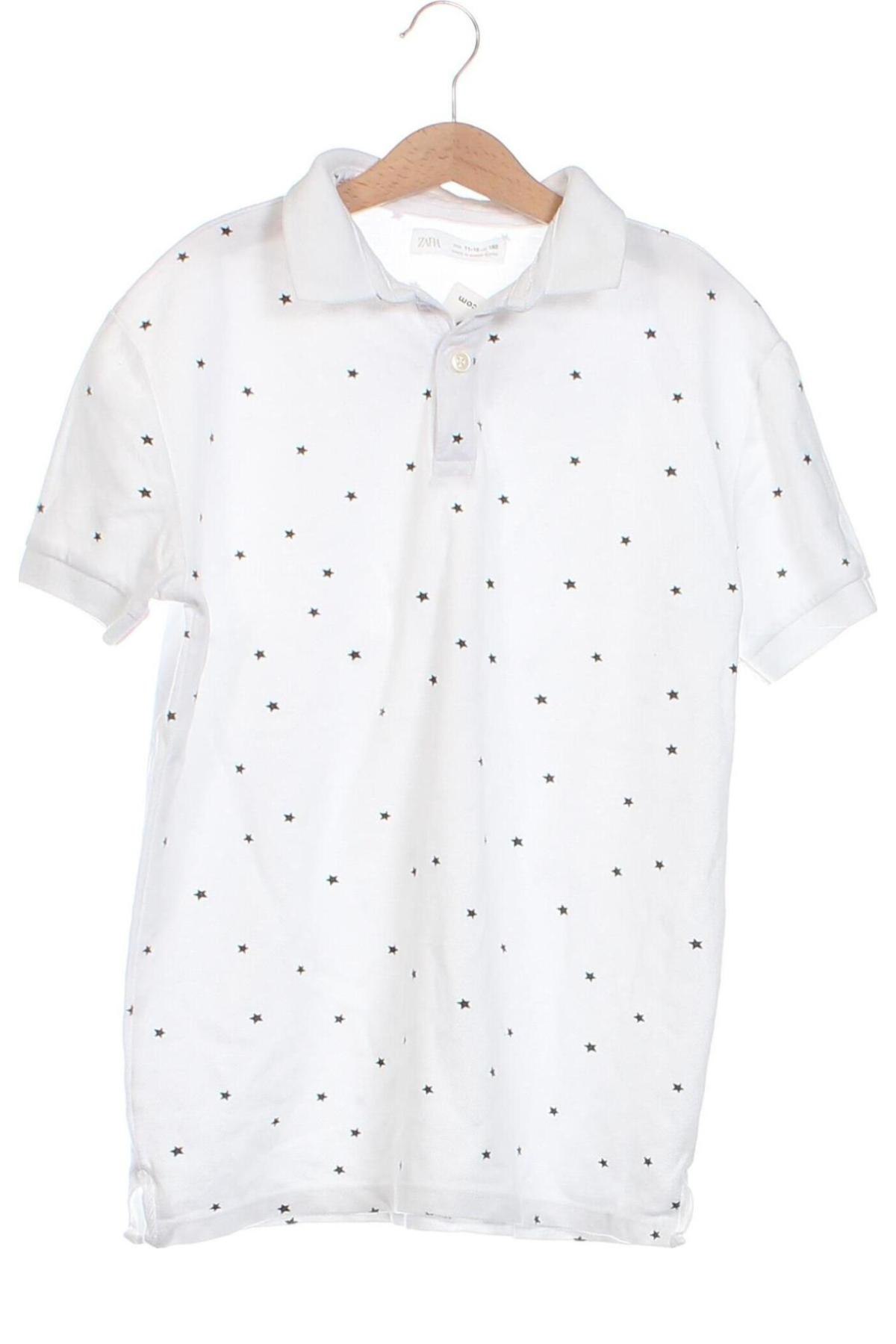 Детска тениска Zara, Размер 10-11y/ 146-152 см, Цвят Бял, Цена 12,00 лв.