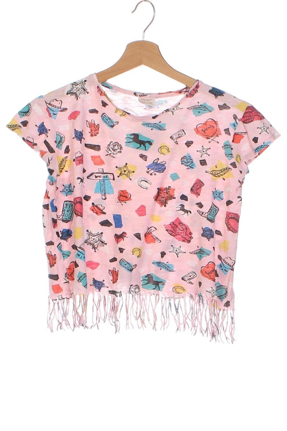 Детска тениска Zara, Размер 9-10y/ 140-146 см, Цвят Розов, Цена 15,68 лв.