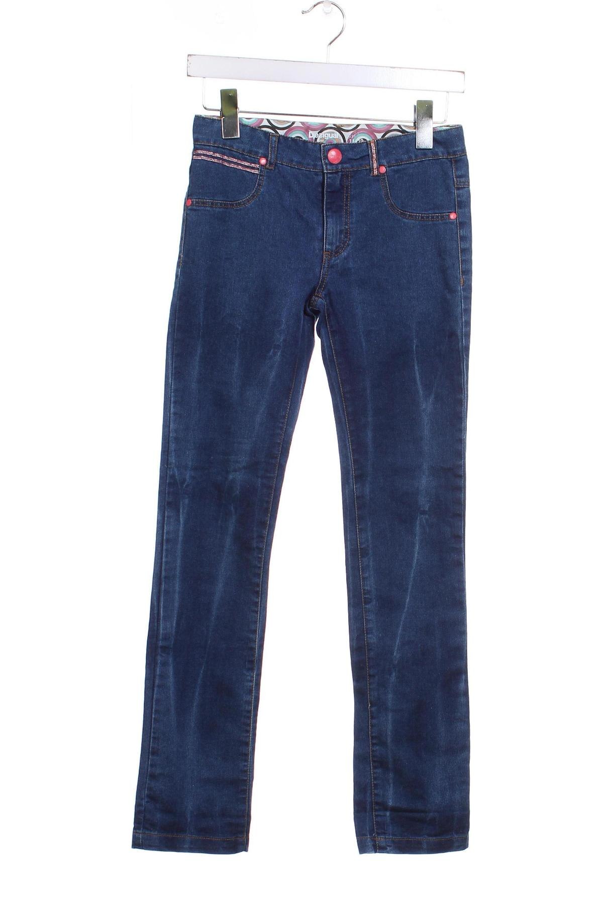 Kinderjeans Desigual, Größe 11-12y/ 152-158 cm, Farbe Blau, Preis € 13,12