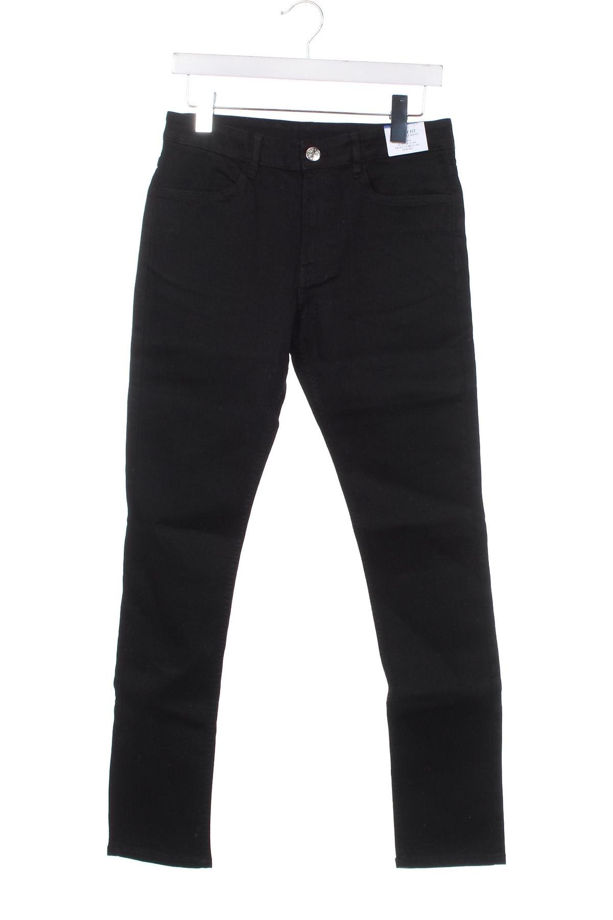 Kinderjeans H&M, Größe 13-14y/ 164-168 cm, Farbe Schwarz, Preis 10,99 €