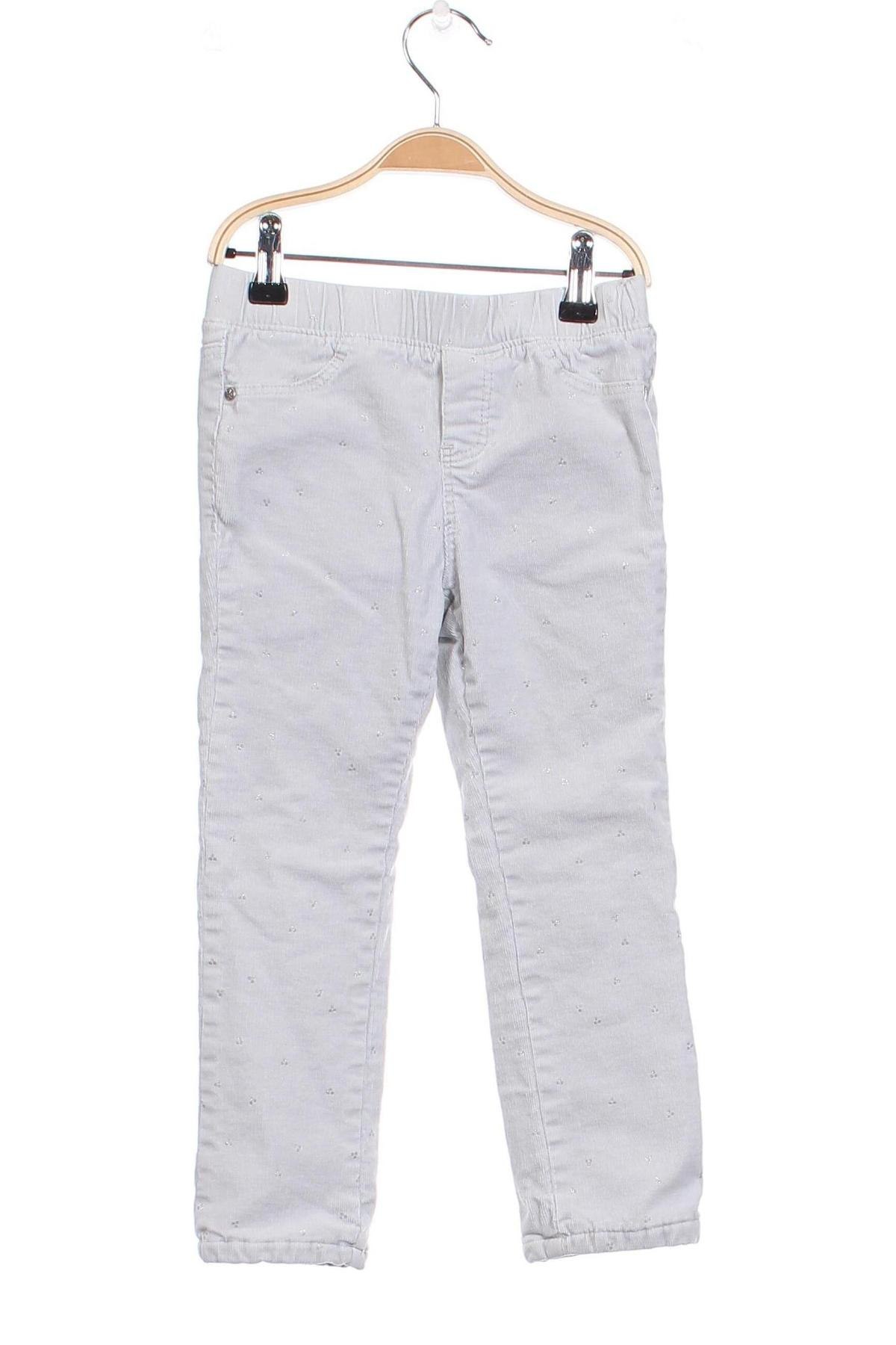 Pantaloni de catifea reiată, pentru copii Okaidi, Mărime 5-6y/ 116-122 cm, Culoare Gri, Preț 32,14 Lei