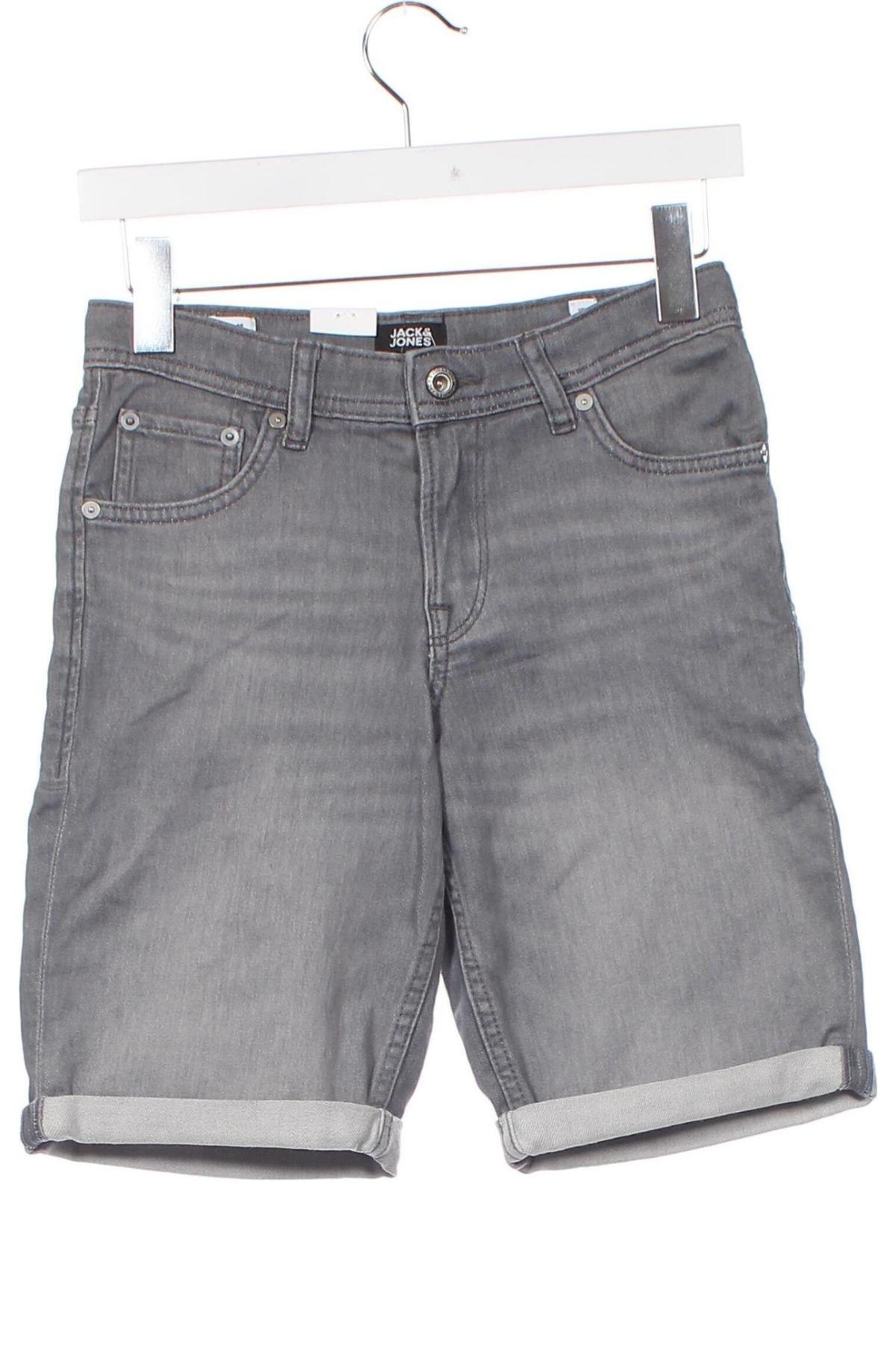 Παιδικό κοντό παντελόνι Jack & Jones, Μέγεθος 12-13y/ 158-164 εκ., Χρώμα Γκρί, Τιμή 17,73 €