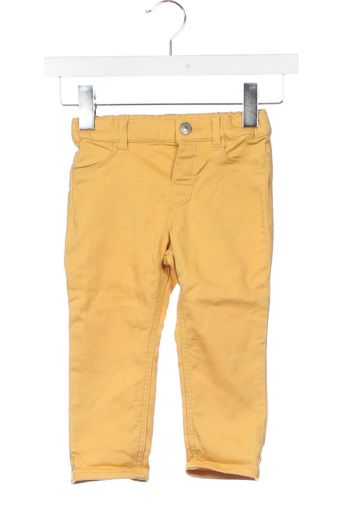 Pantaloni pentru copii H&M, Mărime 18-24m/ 86-98 cm, Culoare Galben, Preț 53,57 Lei
