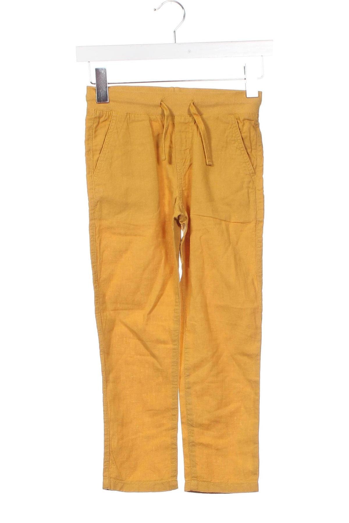 Детски панталон H&M, Размер 6-7y/ 122-128 см, Цвят Жълт, Цена 23,46 лв.