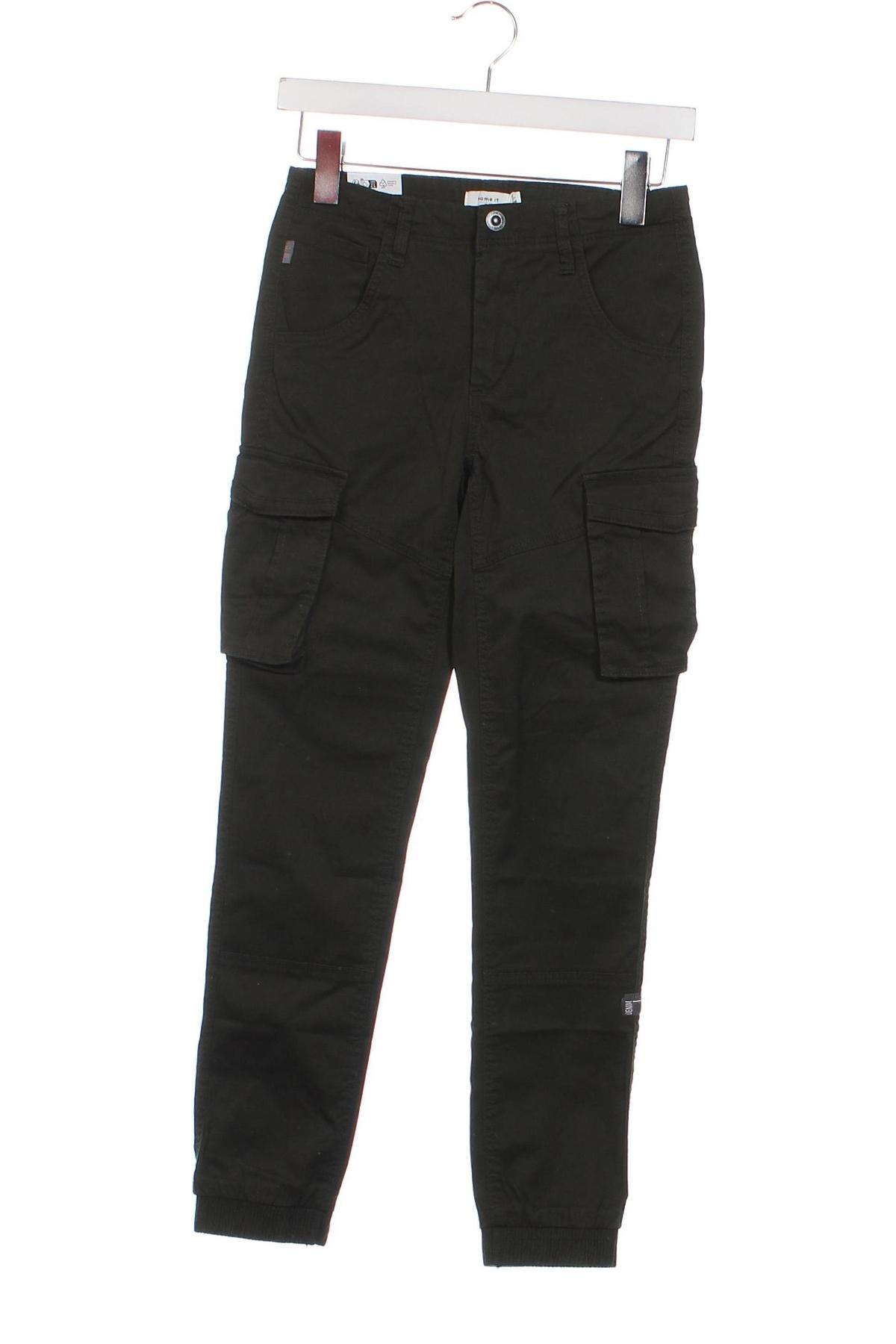 Pantaloni pentru copii Name It, Mărime 10-11y/ 146-152 cm, Culoare Verde, Preț 80,53 Lei