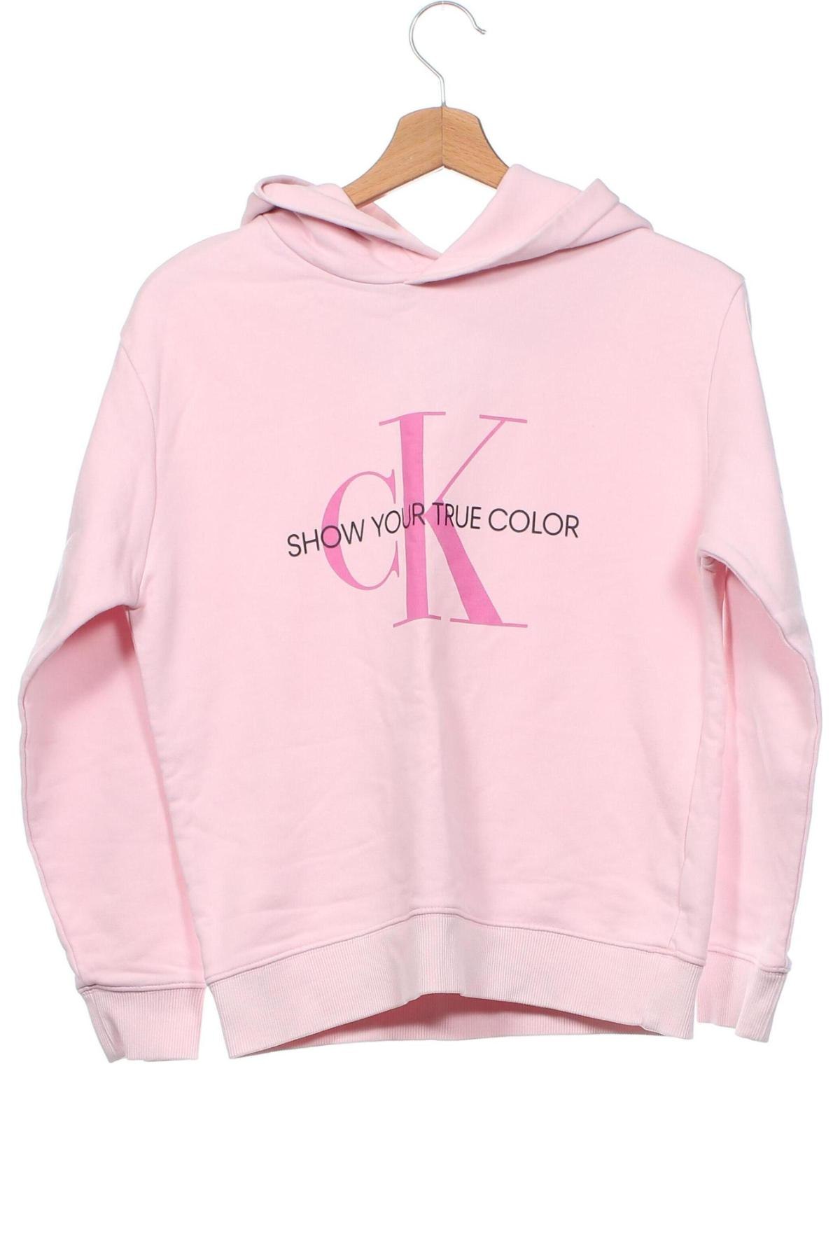 Kinder Sweatshirts Calvin Klein Jeans, Größe 13-14y/ 164-168 cm, Farbe Rosa, Preis 24,55 €