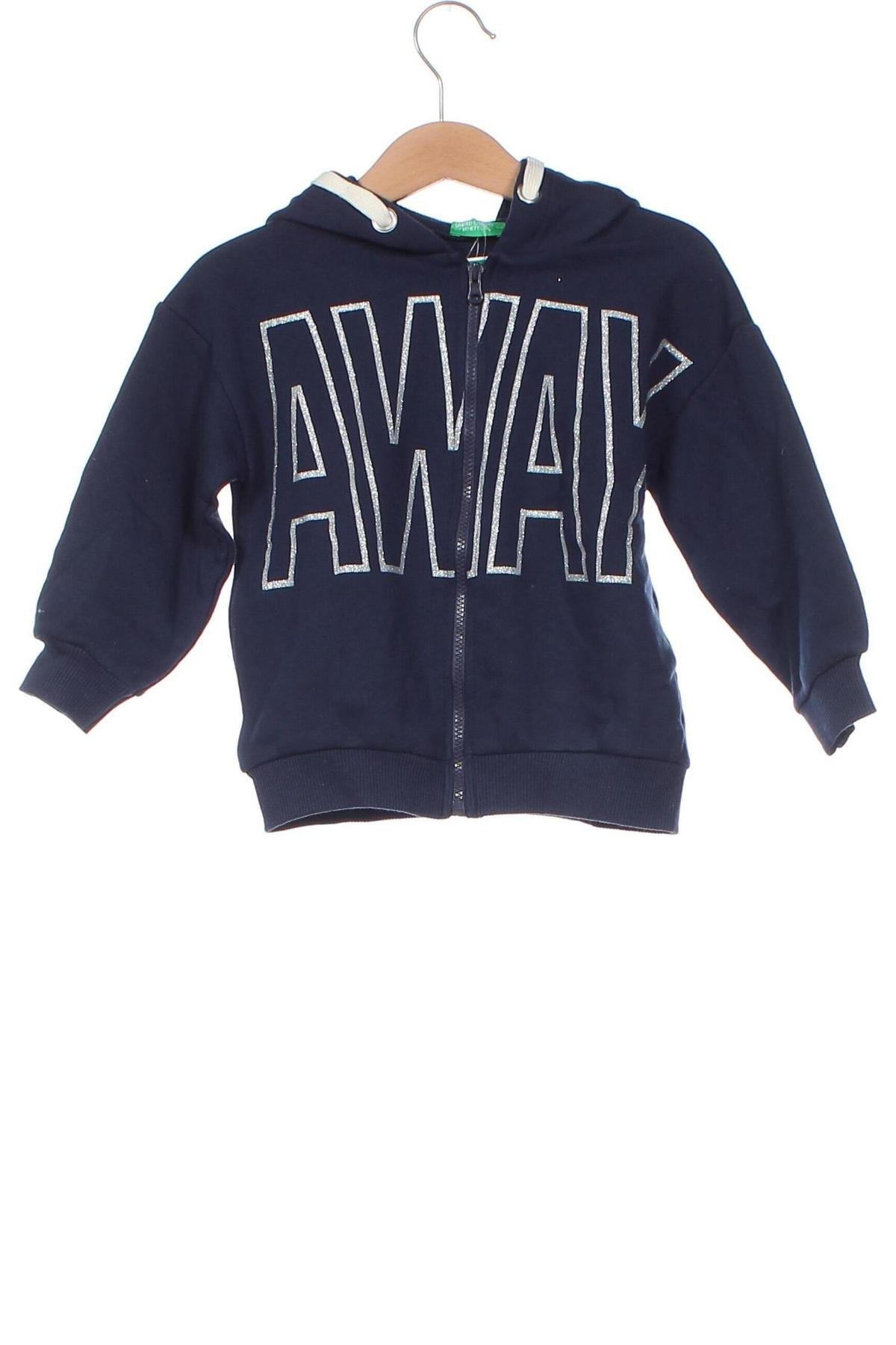 Gyerek sweatshirt United Colors Of Benetton, Méret 18-24m / 86-98 cm, Szín Kék, Ár 10 264 Ft