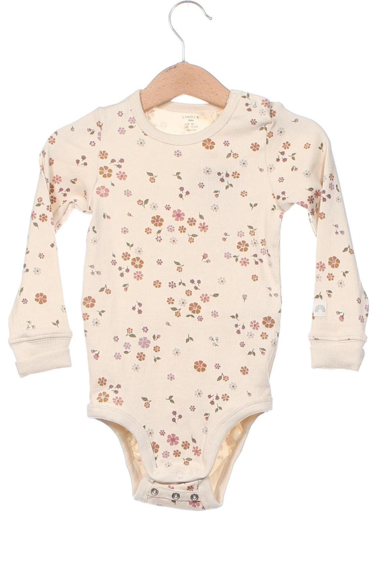 Dziecięce body Lindex, Rozmiar 9-12m/ 74-80 cm, Kolor Beżowy, Cena 47,98 zł