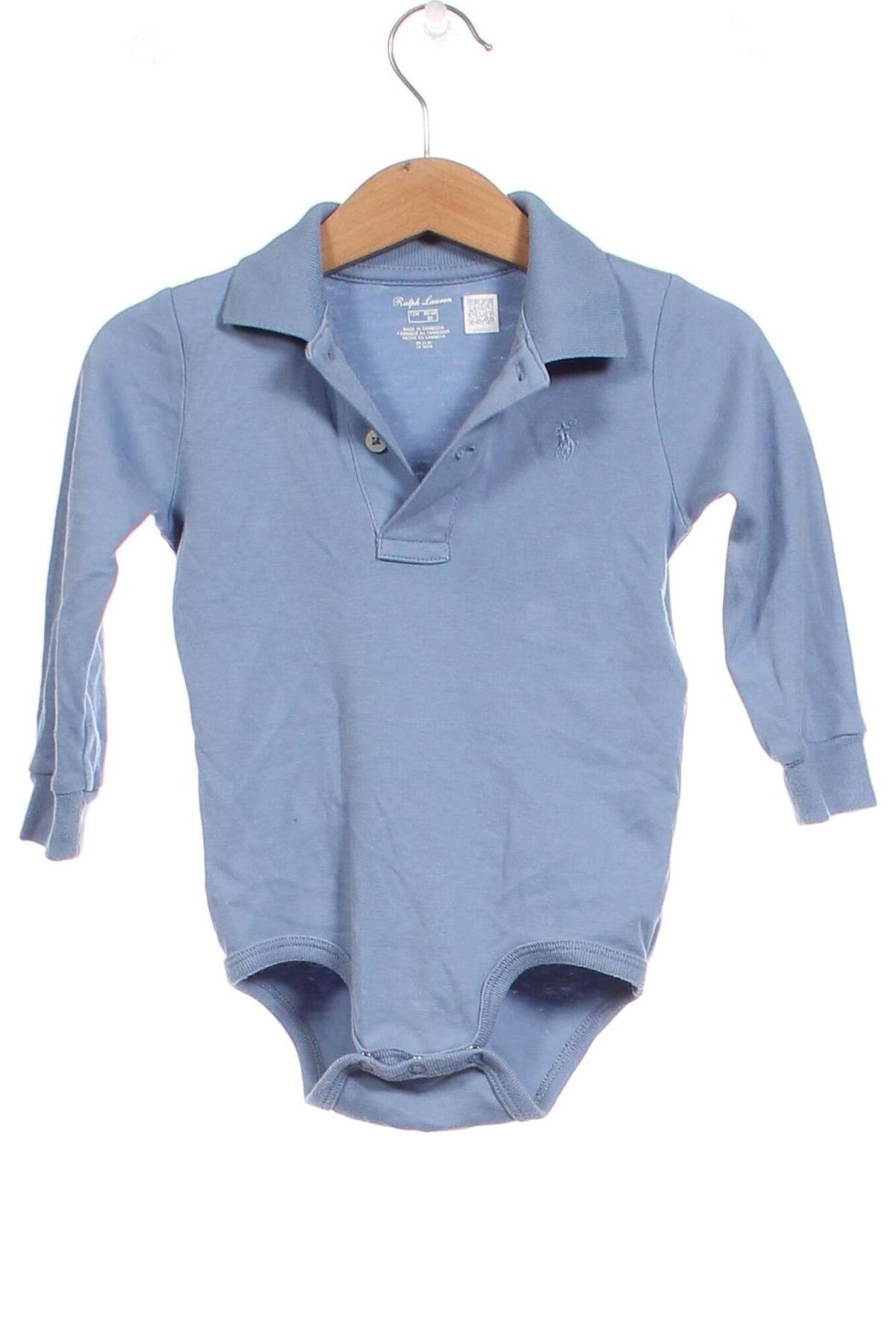 Dziecięce body Ralph Lauren, Rozmiar 9-12m/ 74-80 cm, Kolor Niebieski, Cena 154,60 zł