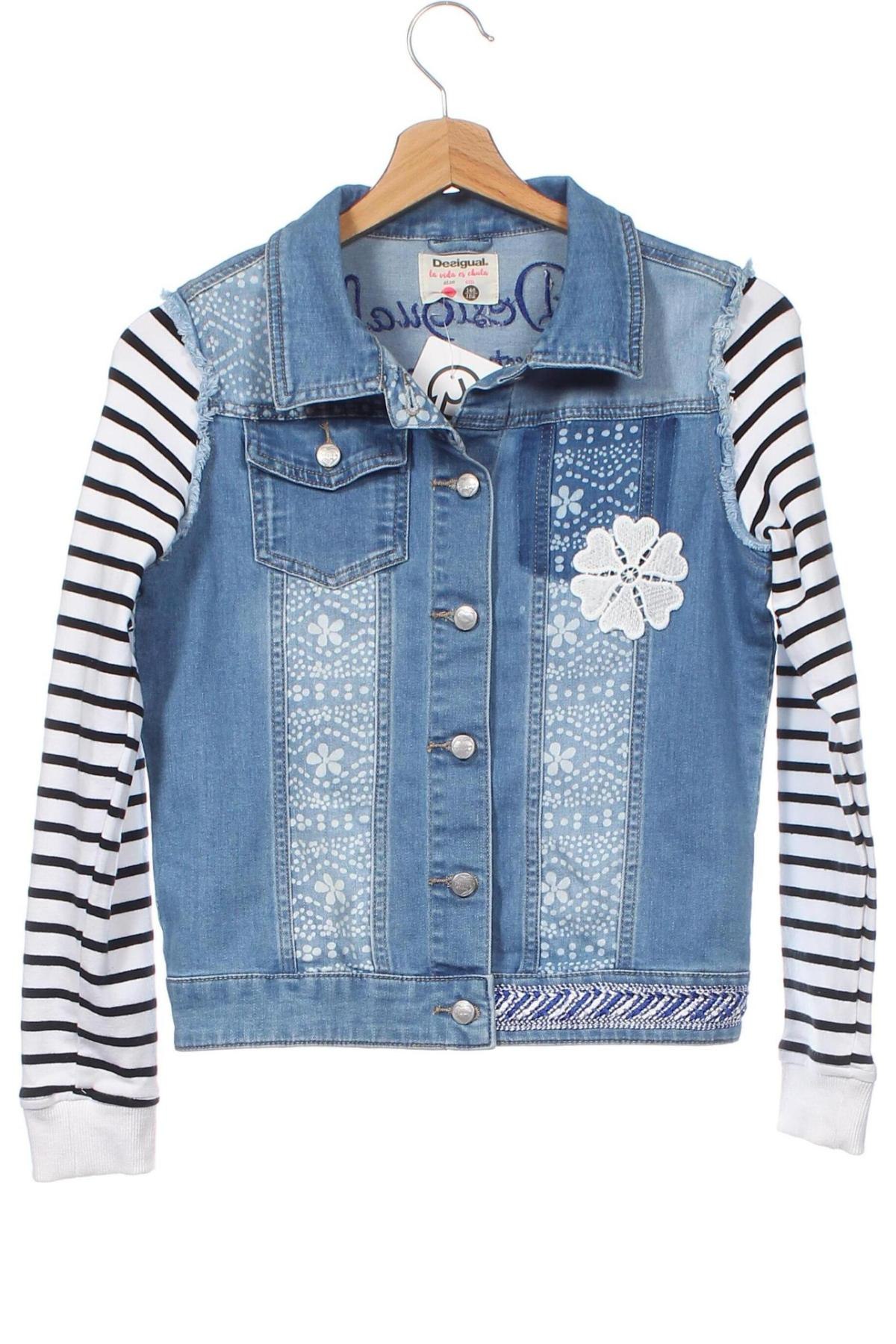 Kinder Jeansjacke Desigual, Größe 10-11y/ 146-152 cm, Farbe Blau, Preis € 23,53