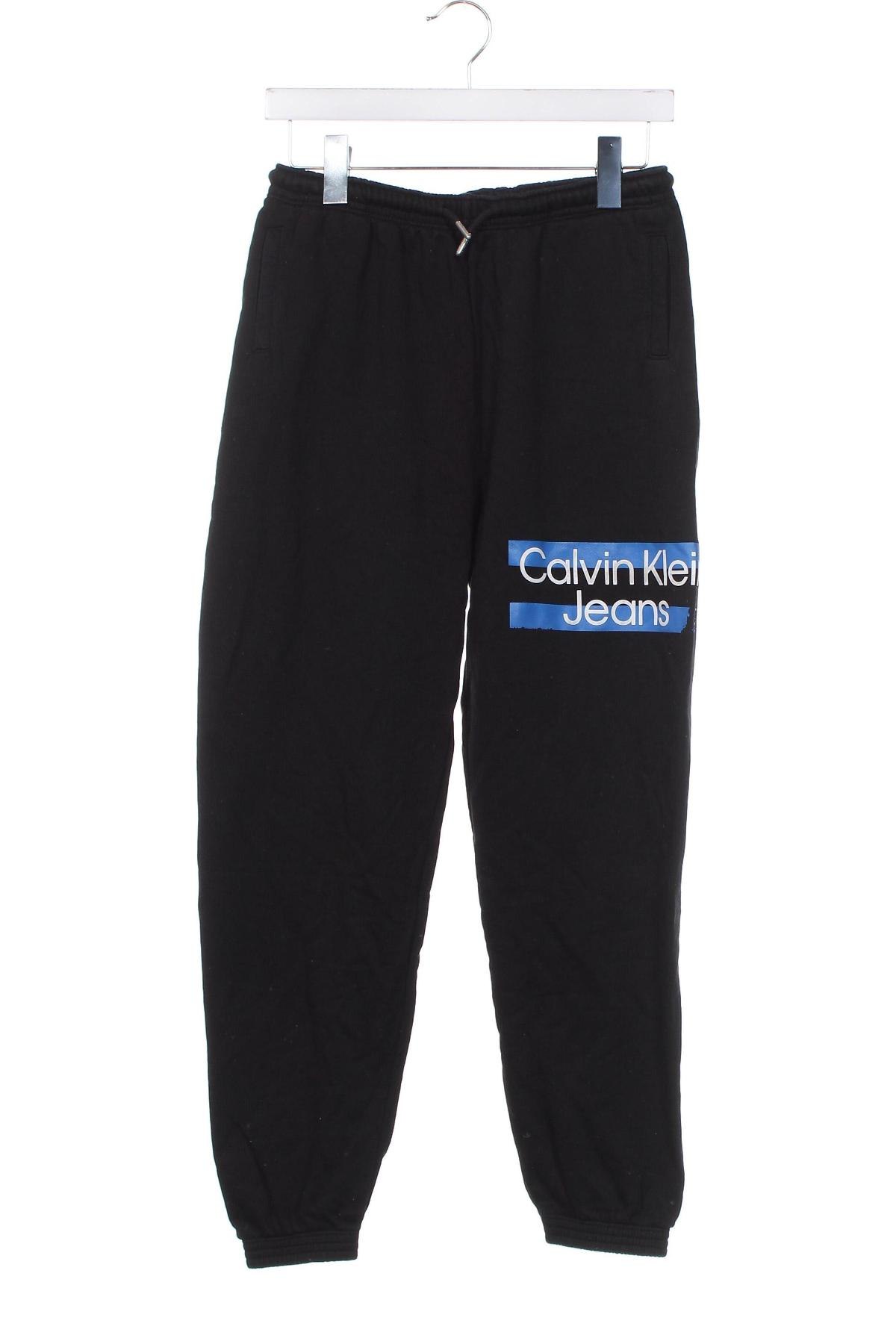 Kinder Sporthose Calvin Klein, Größe 13-14y/ 164-168 cm, Farbe Schwarz, Preis 26,08 €