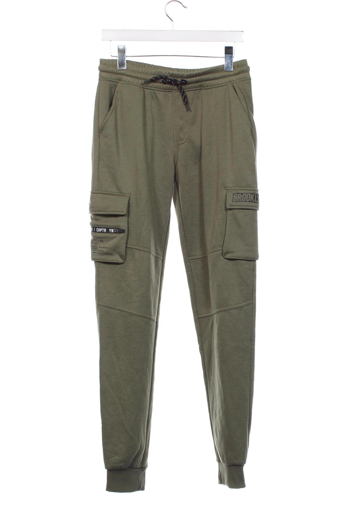 Pantaloni de trening, pentru copii Chapter, Mărime 15-18y/ 170-176 cm, Culoare Verde, Preț 31,09 Lei