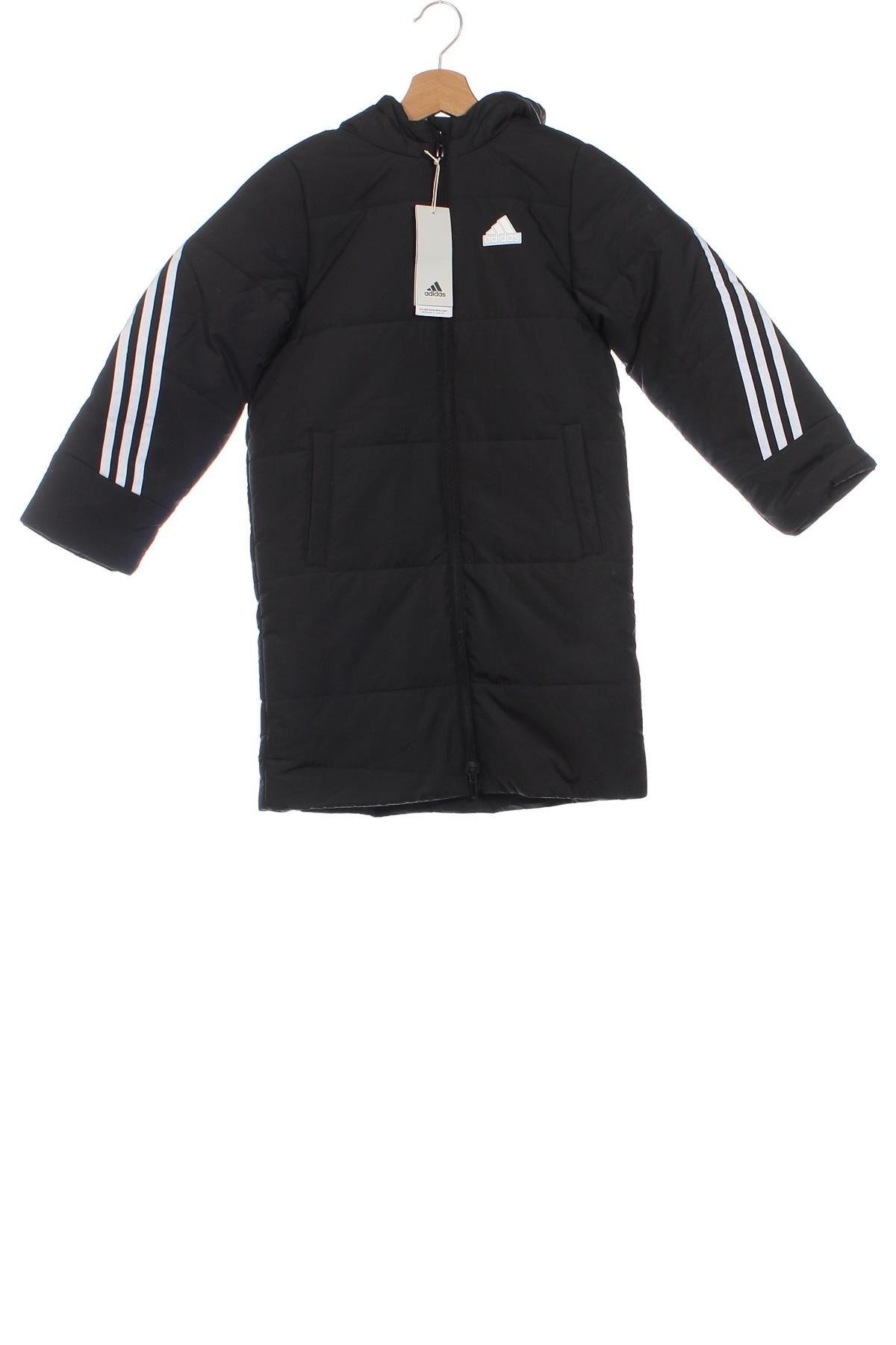 Kinderjacke Adidas, Größe 7-8y/ 128-134 cm, Farbe Schwarz, Preis € 40,72