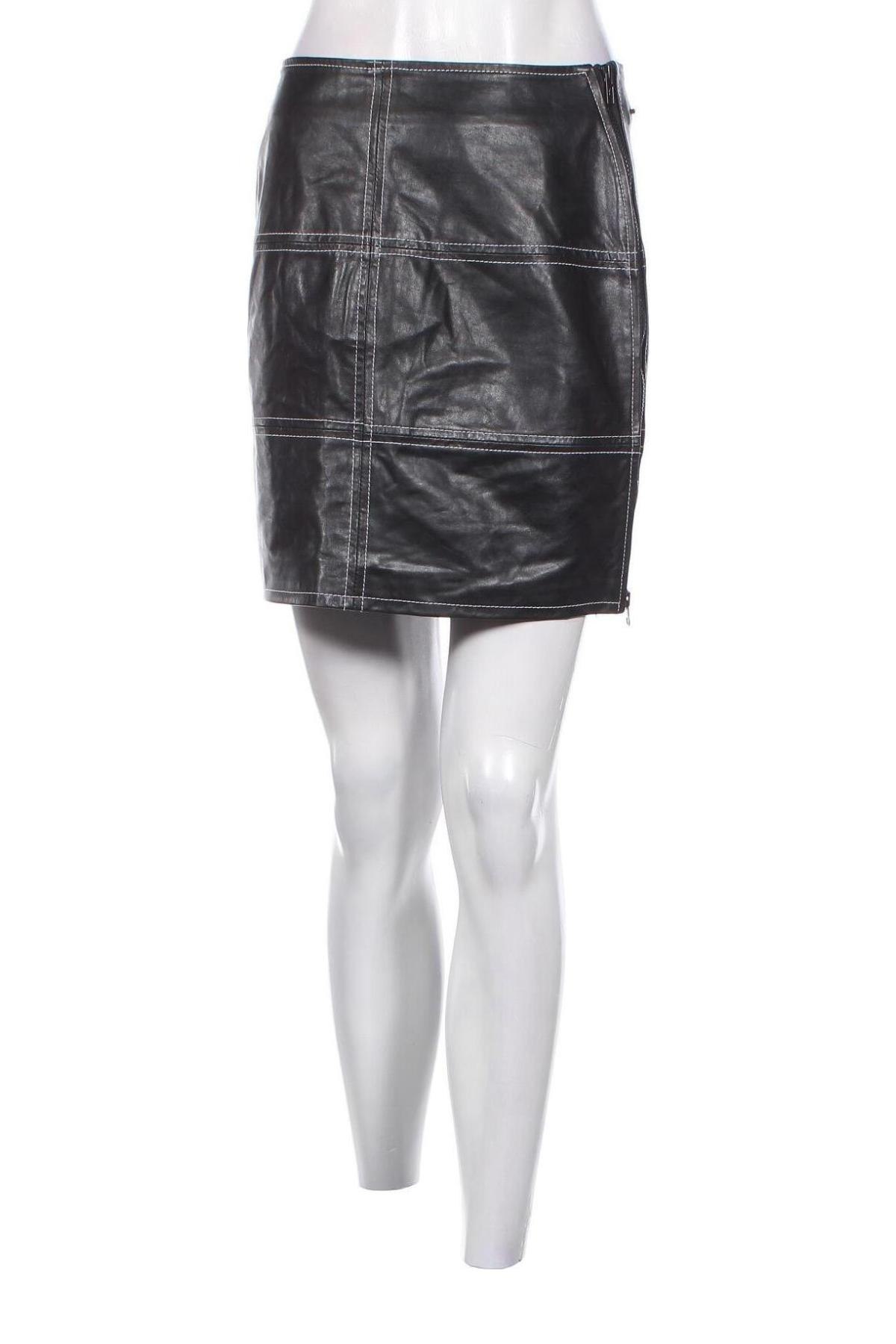 Δερμάτινη φούστα, Μέγεθος M, Χρώμα Μαύρο, Τιμή 7,53 €