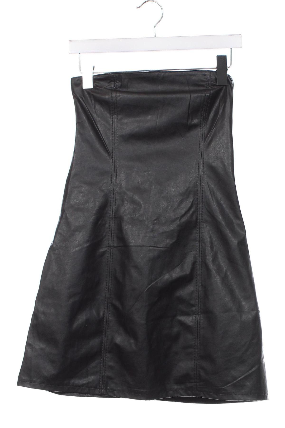 Кожена рокля H&M Divided, Размер M, Цвят Черен, Цена 18,40 лв.