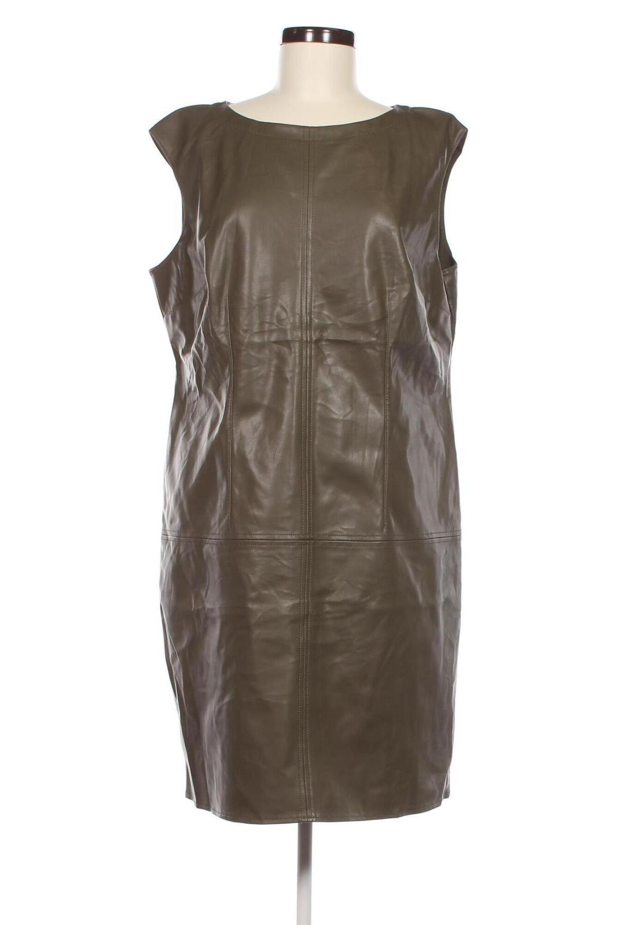 Δερμάτινο φόρεμα S.Oliver Black Label, Μέγεθος XL, Χρώμα Πράσινο, Τιμή 50,72 €