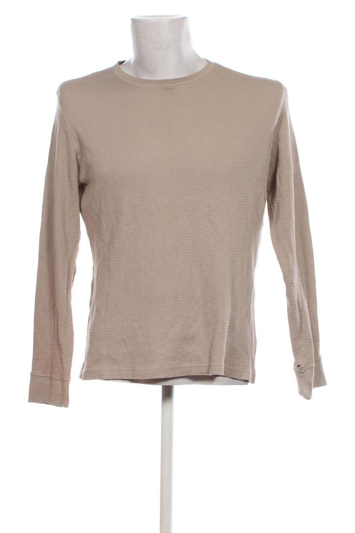 Ανδρική μπλούζα H&M, Μέγεθος L, Χρώμα  Μπέζ, Τιμή 6,46 €