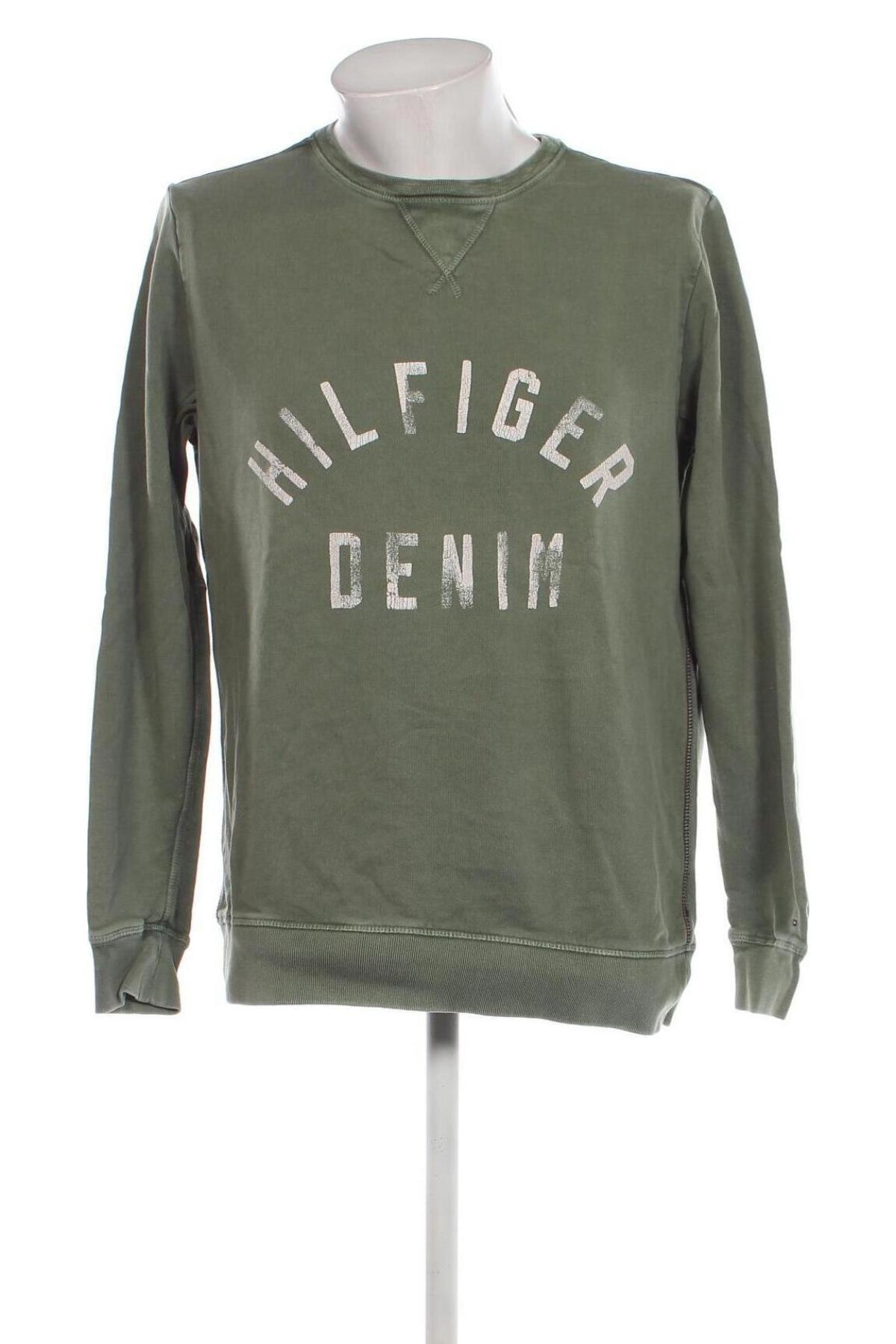 Bluză de bărbați Hilfiger Denim, Mărime L, Culoare Verde, Preț 223,68 Lei