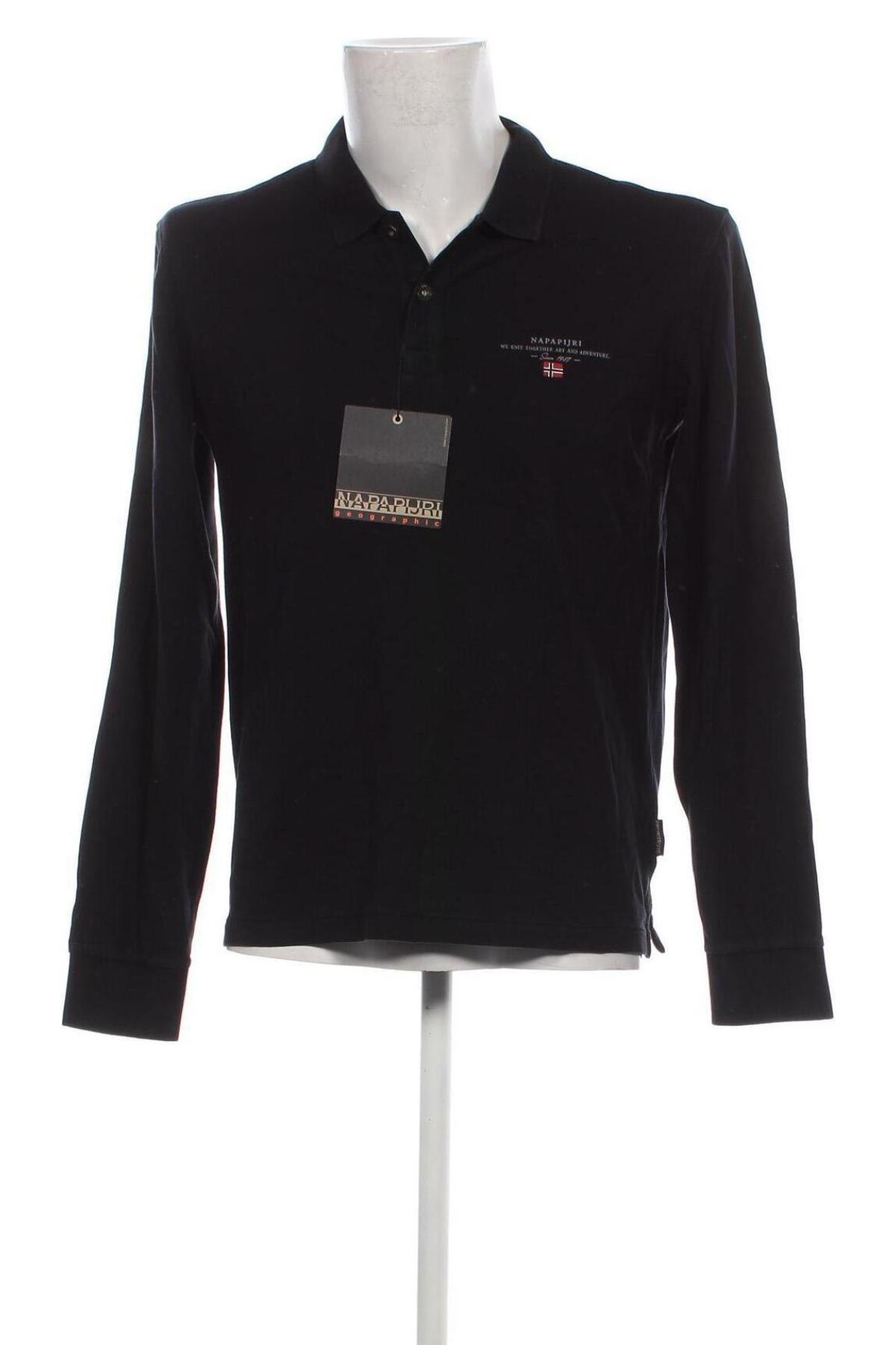 Herren Shirt Napapijri, Größe L, Farbe Schwarz, Preis 71,50 €