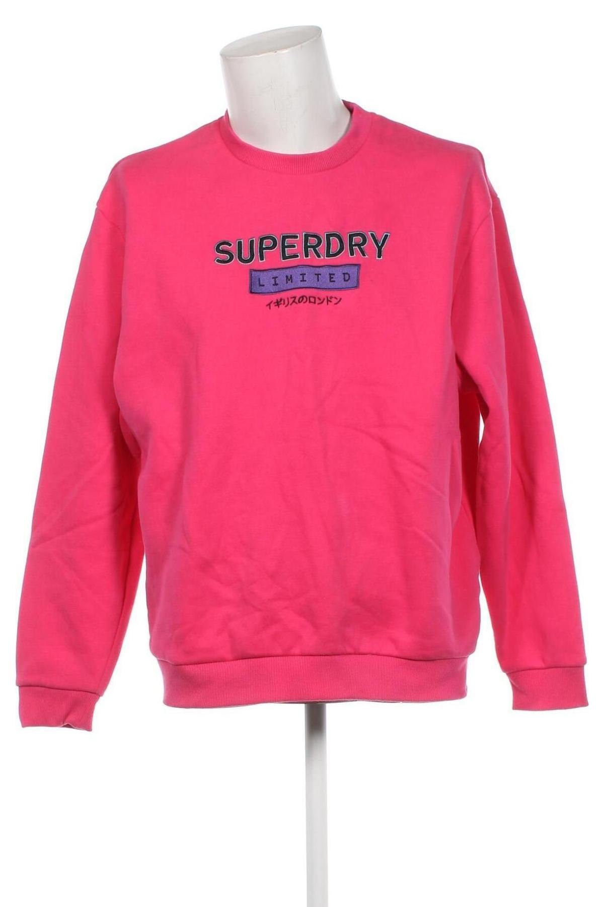 Мъжка блуза Superdry, Размер S, Цвят Розов, Цена 17,67 лв.